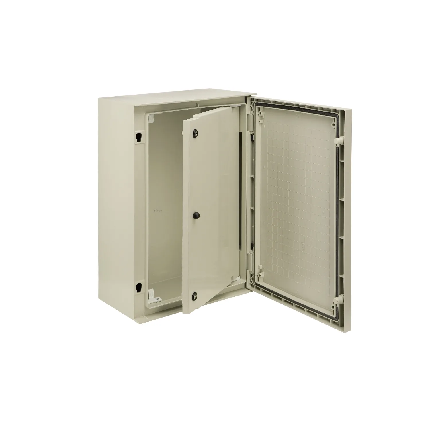 Schneider NSYPAP86G - Umkehrbare Innentür, Polyester, 2 Schlösser, Raster für PLM86