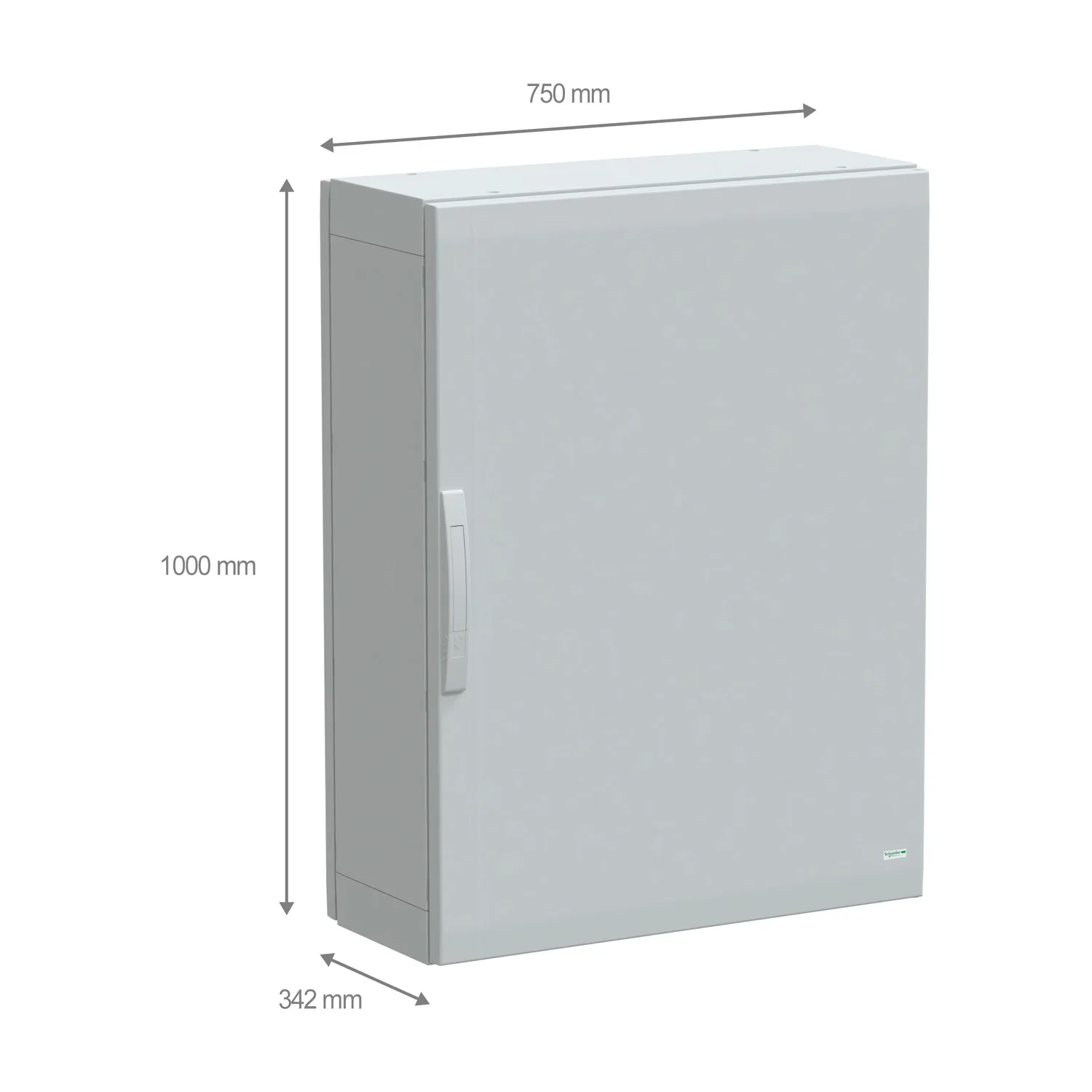 PanelSeT - Armoire polyester 1000x750x320 - IP65 Ral 7035 - 2