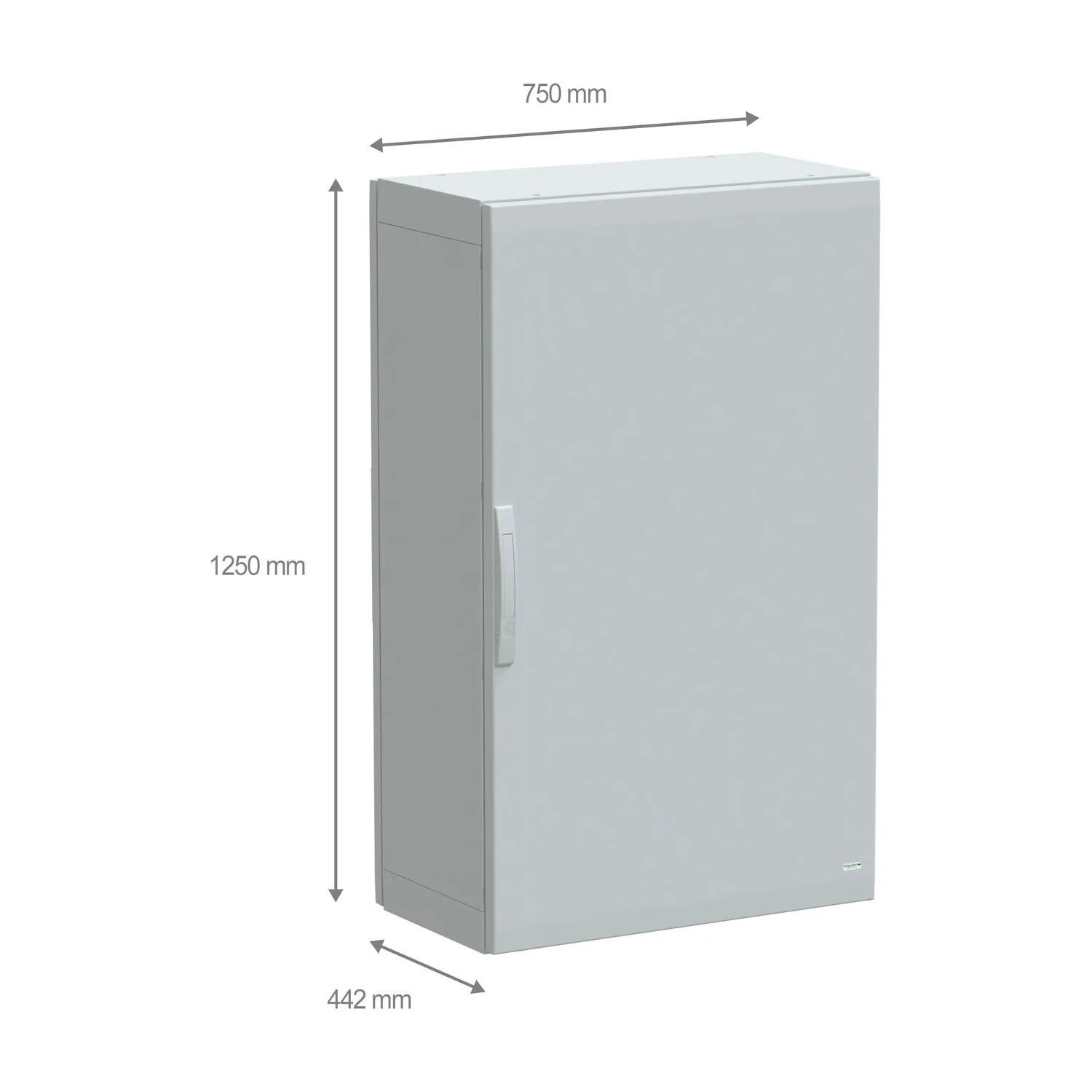PanelSeT - Armoire polyester 1250x750x420 - IP65 Ral 7035 - 2