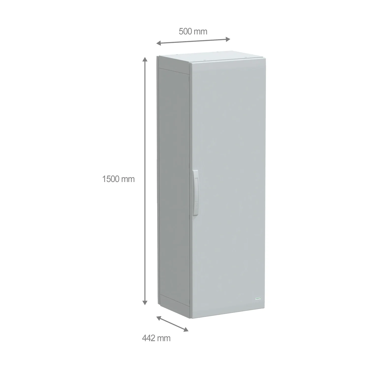 PanelSeT - Armoire polyester 1500x500x420 - IP65 Ral 7035 - 2
