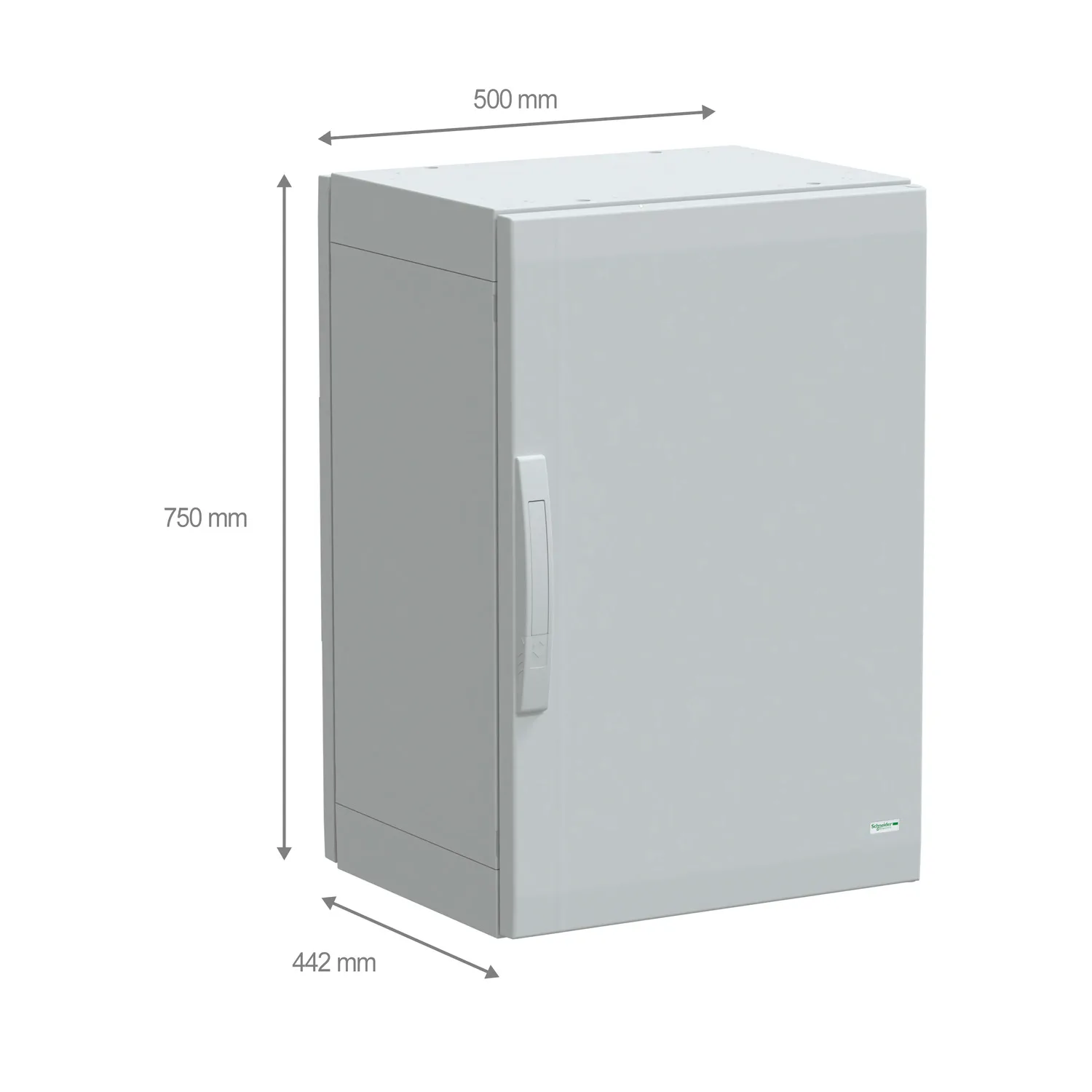 Polyestergehäuse bodenst. PLA komplett abgedichtet 750x500x420mm IP65, Volltüren - 2