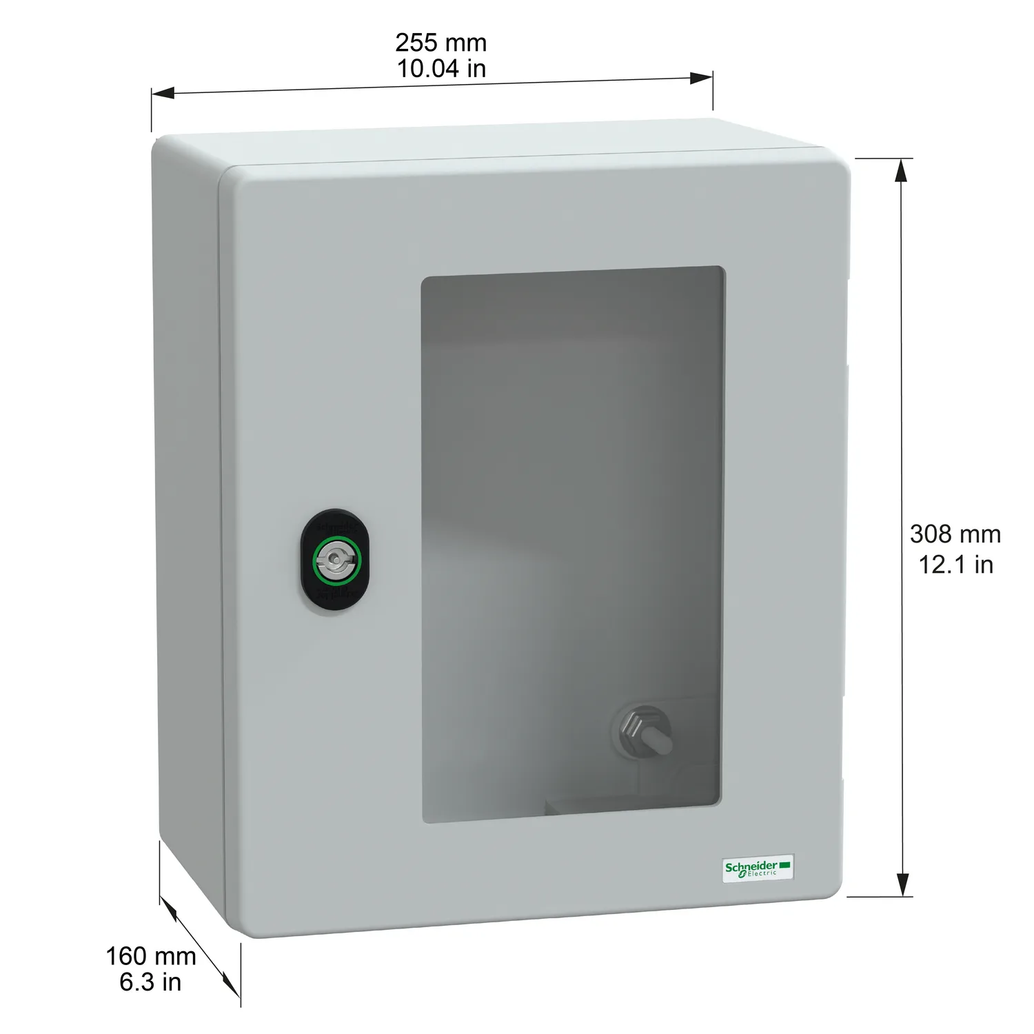 NSYPLM3025TG - 7035 WM PLM308x250x160 camlı - 2