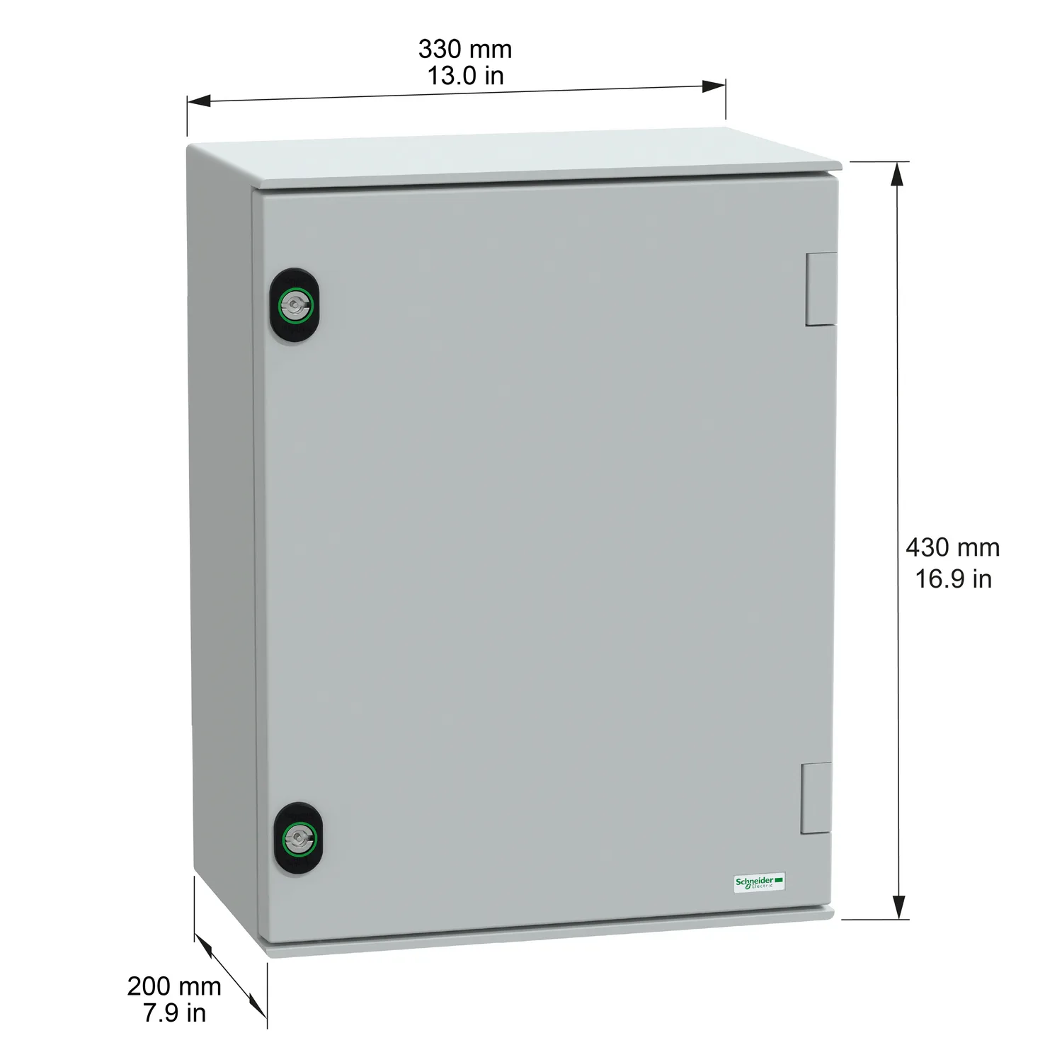 NSYPLM43G - 7035 WM polyester PLM 430x330x200 - 2