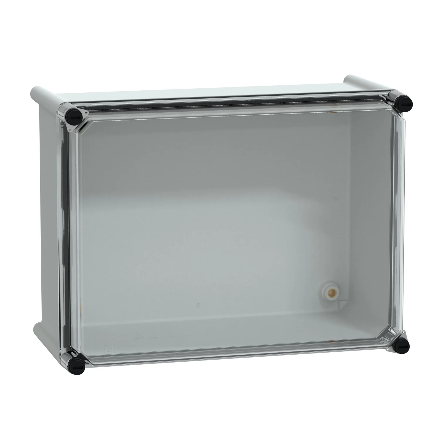 Schneider NSYPLS2736G - Polyestergehäuse PLS Wandmontage 270x360x180mm IP66, transparente PC-Abdeckung