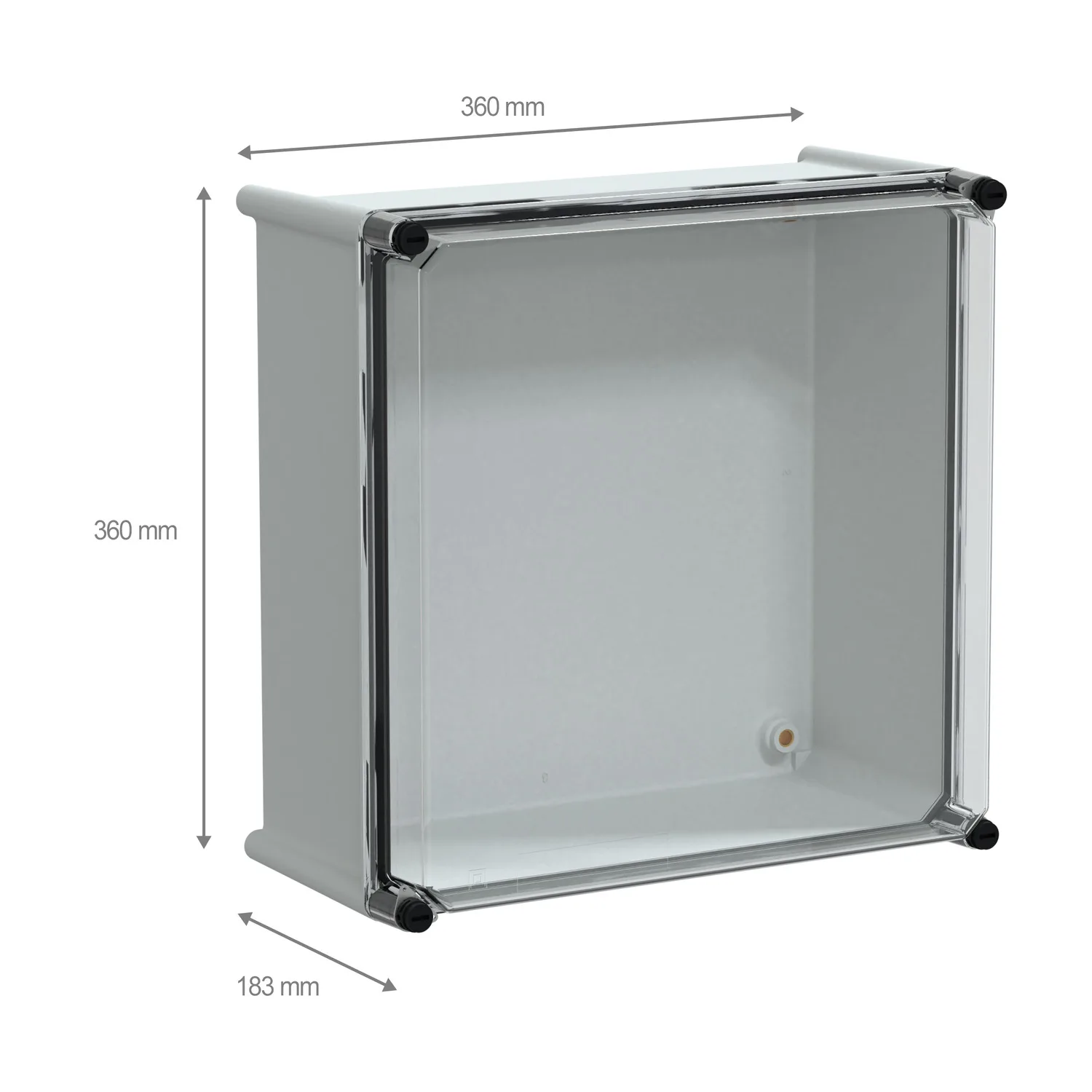 NSYPLS3636G - 7035 Transparan PLS kutu36x36x18 - 2