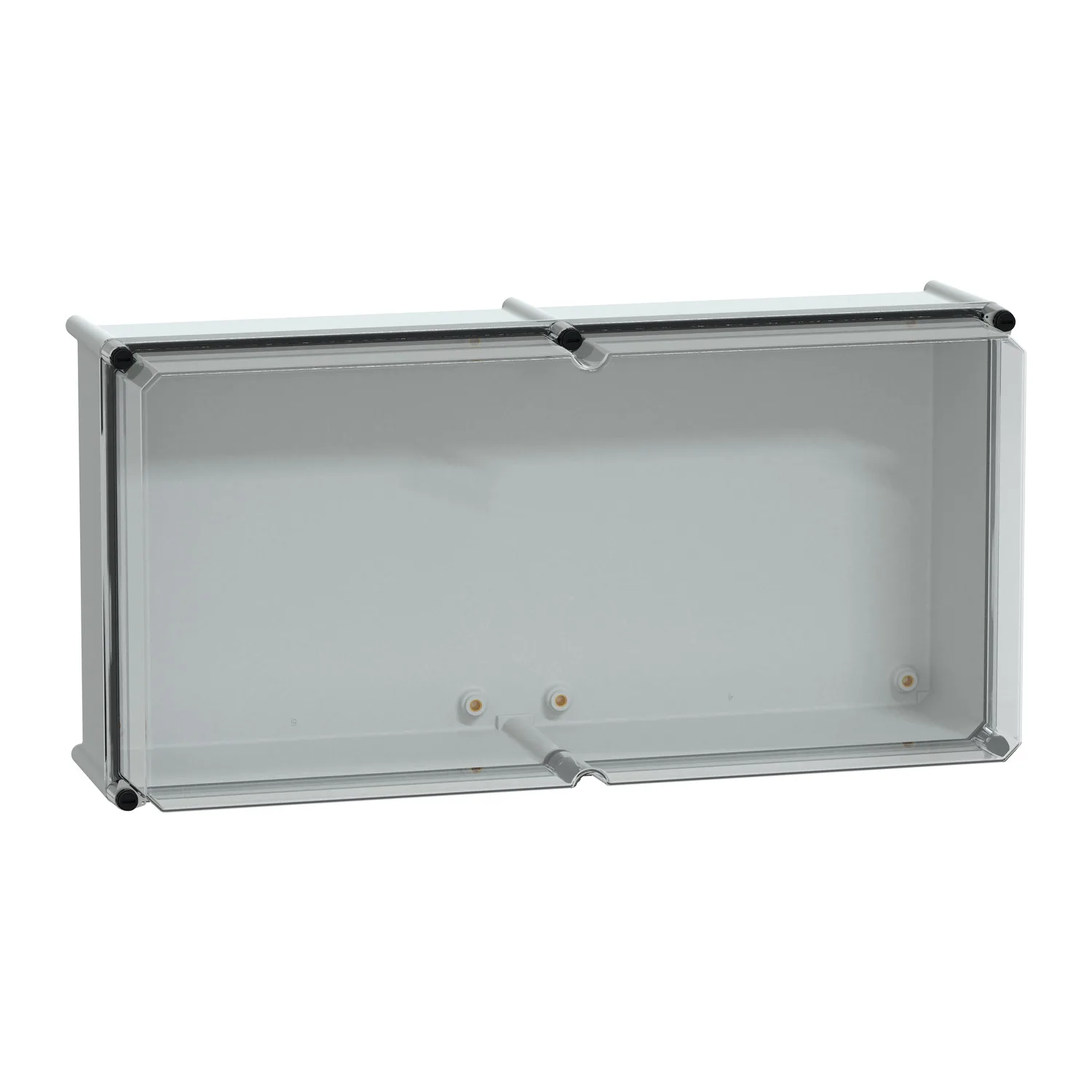 Schneider NSYPLS3672AG - Polyestergehäuse PLS Wandmontage 360x720x230mm IP66, transparente PC-Abdeckung