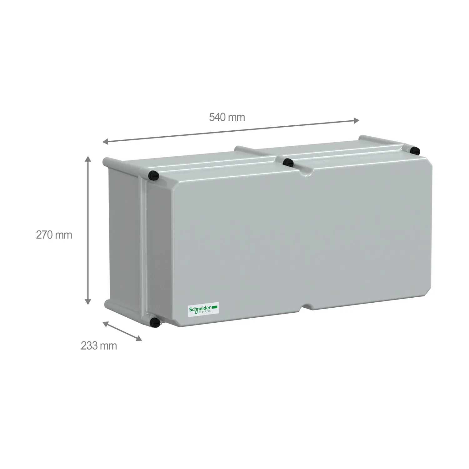 NSYPLSC2754AG - 7035 Opak polikarbon PLS kutu27x54x23 - 2
