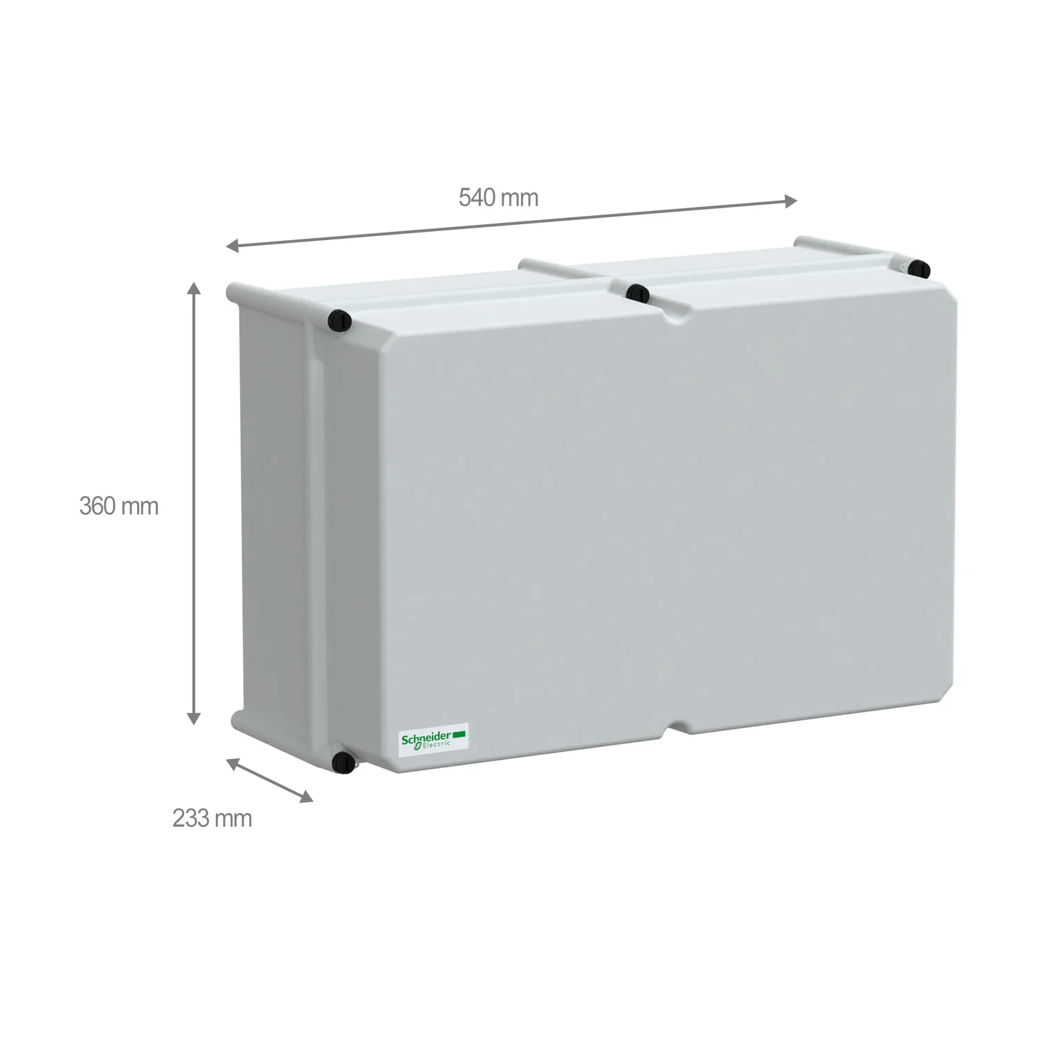 NSYPLSC3654AG - 7035 Opaque polycarbonate PLS box 36x54x23 - 2