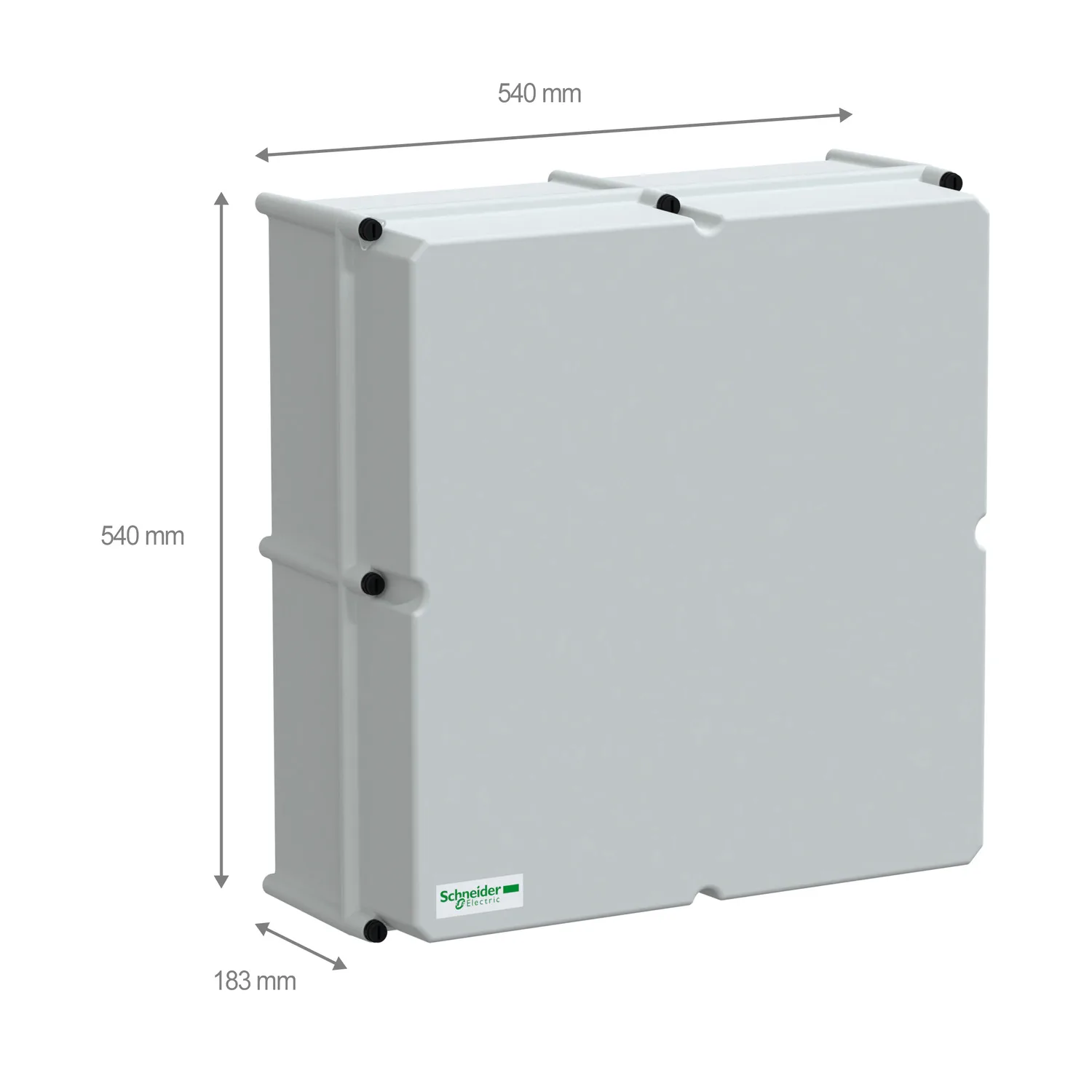 PanelSeT PLS - Boite opaque polycarbonate 54x54x18 Ral 7035 - 2