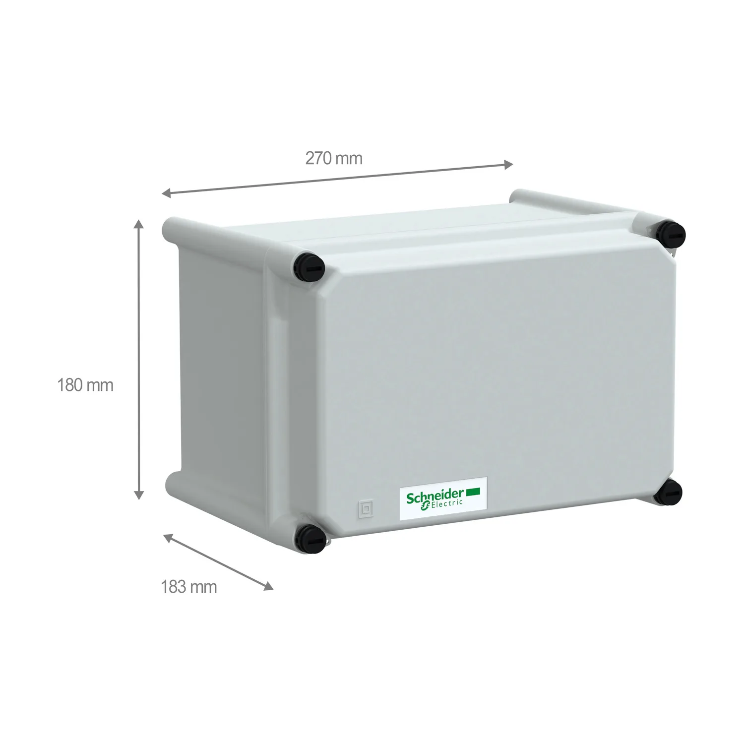 Polyestergehäuse PLS Wandmontage 180x270x180mm IP66, Polyester-Abdeckung - 2