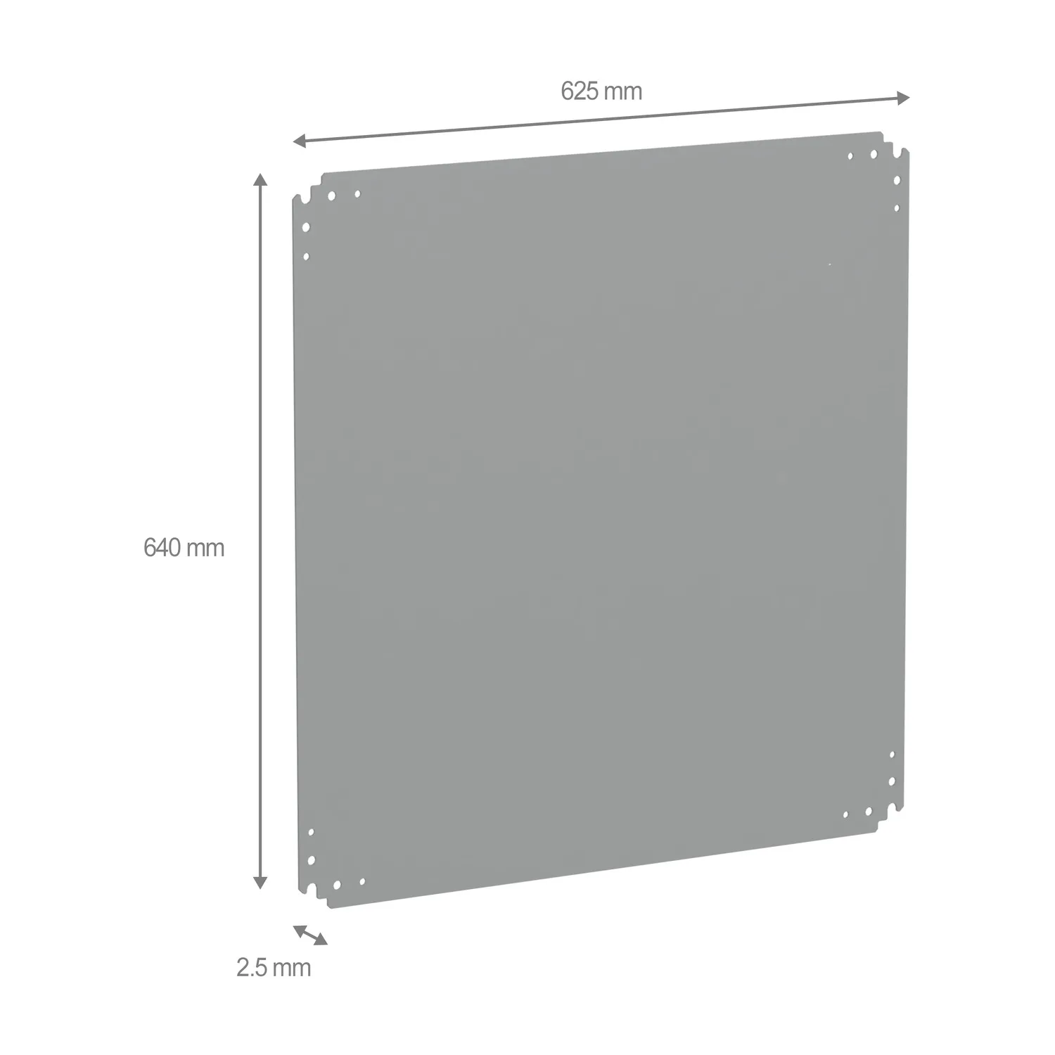 NSYPMM77 - PLA77 metal mounting plate - 2