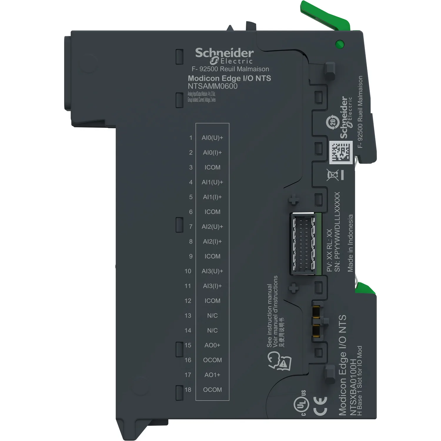 NTSAMM0600K - Edge I/O NTS 4ch Analog Giriş, 2ch Analog Çıkış, Akım-Voltaj, İzoleli, Kit - 4
