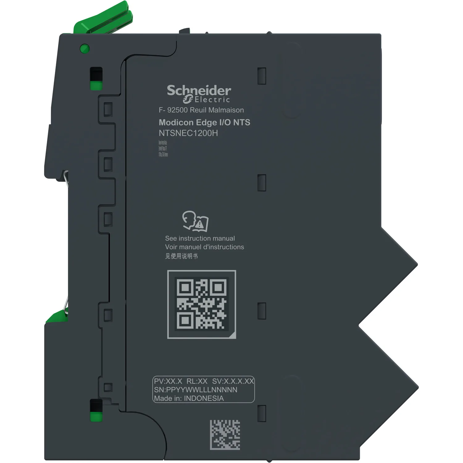 Netzwerk-Schnittstellenmodul + Sockel + Abschlussw., EtherNet/IP, Modbus TCP, 100Mbps, 2 RJ45, robust, Modicon Edge I/O - 3