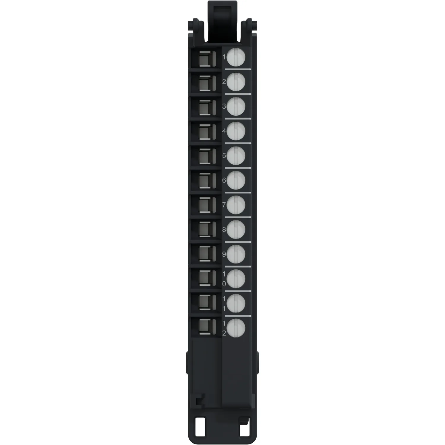Schraubklemmenblock, 12 Punkte, Raster 5mm, ohne Abdeckung, AC, niedrige Bauhöhe, robuste Ausführung, Modicon Edge I/O - 5