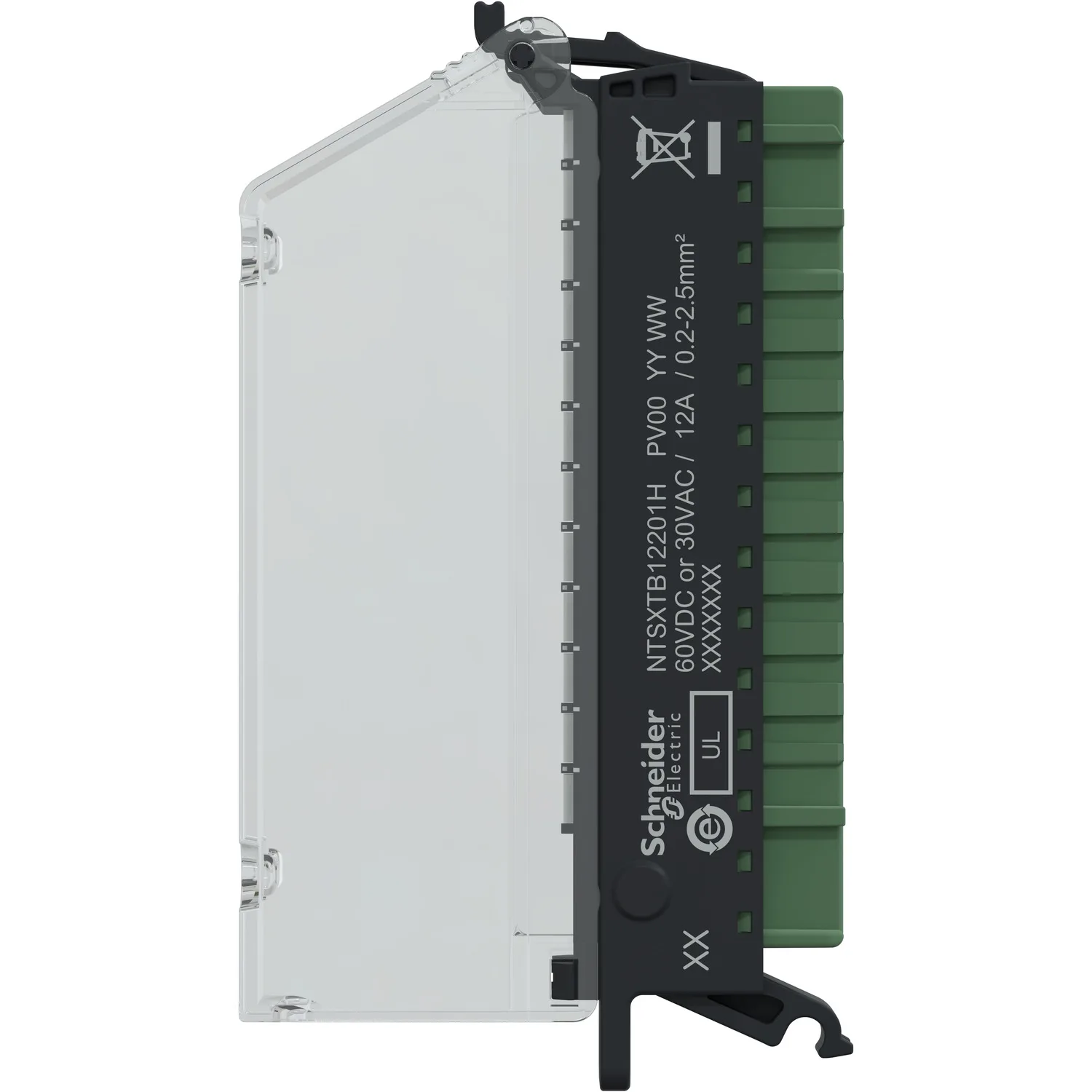 Edge I/O NTS Connecteur 12Pts à Ressort 5mm DC Avec Capot - Durcie - 6