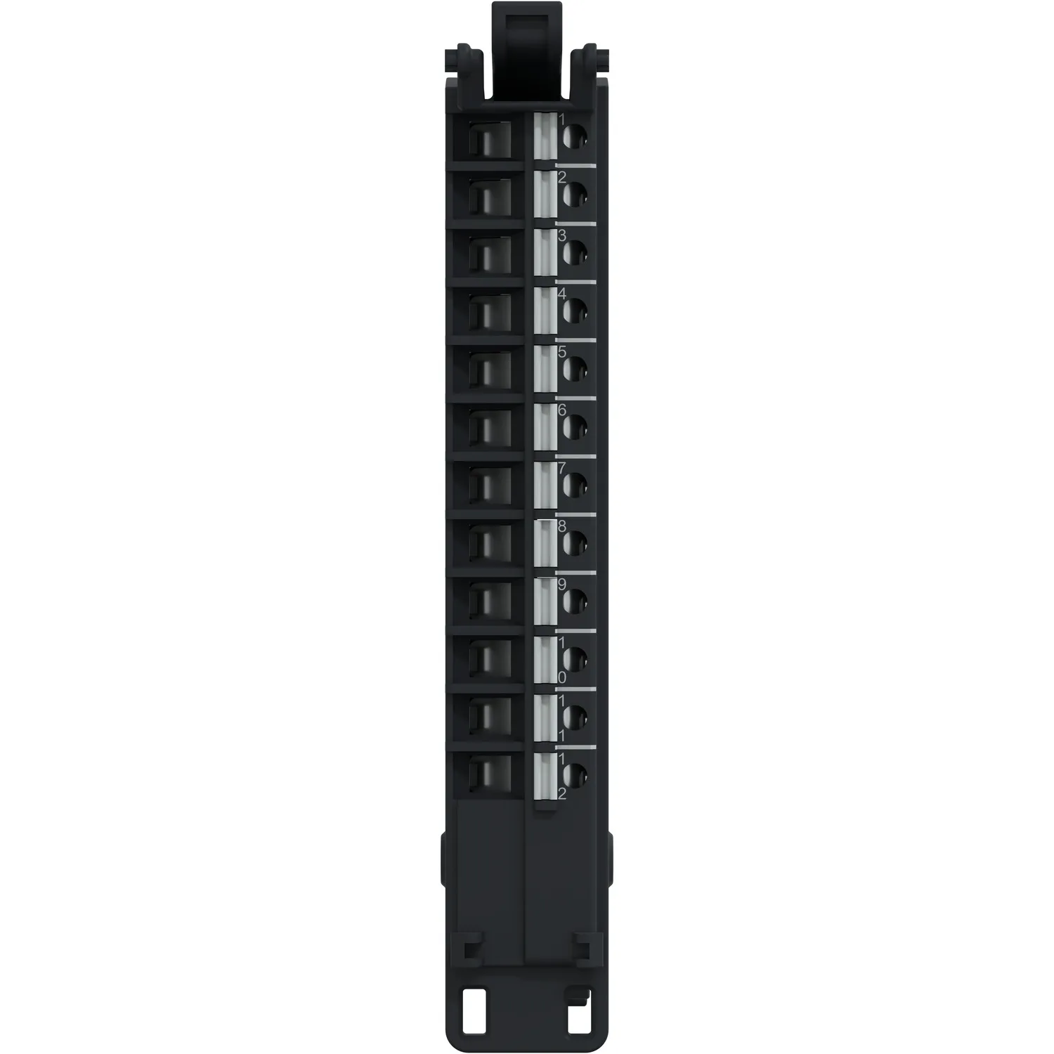 Federklemmenblock, 12 Punkte, Raster 5mm, ohne Abdeckung, AC, für niedrige Bauhöhe, robuste Ausführung, Modicon Edge I/O - 6