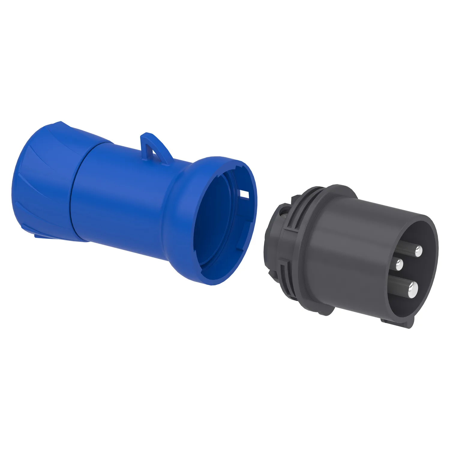 PKE16M423 - 3x16A, monofaze, 2P+T, IP44, VİDALI, Düz Fiş - 3
