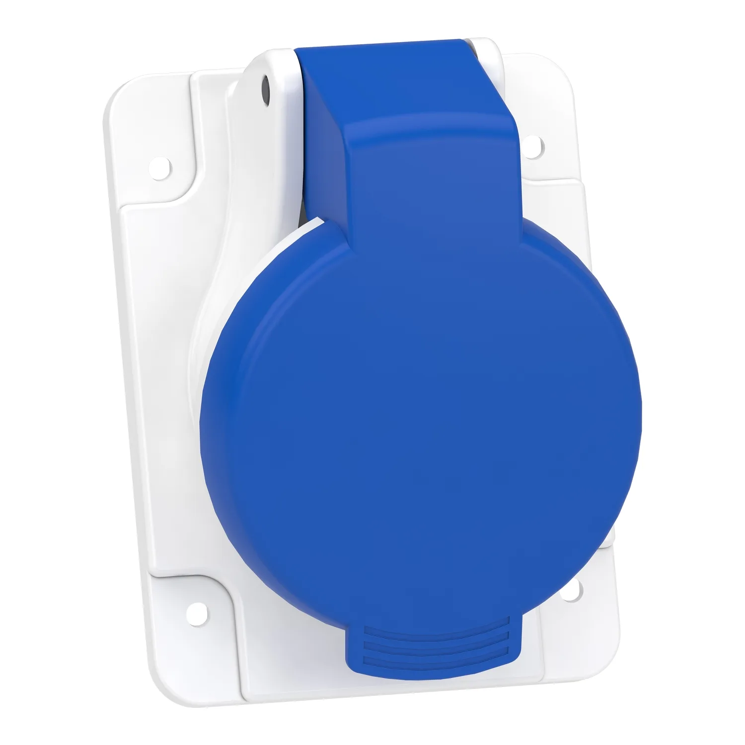Mureva - socle de prise inclinée -16A - 2P+T - 200-250 V CA- IP44 - à vis - 2