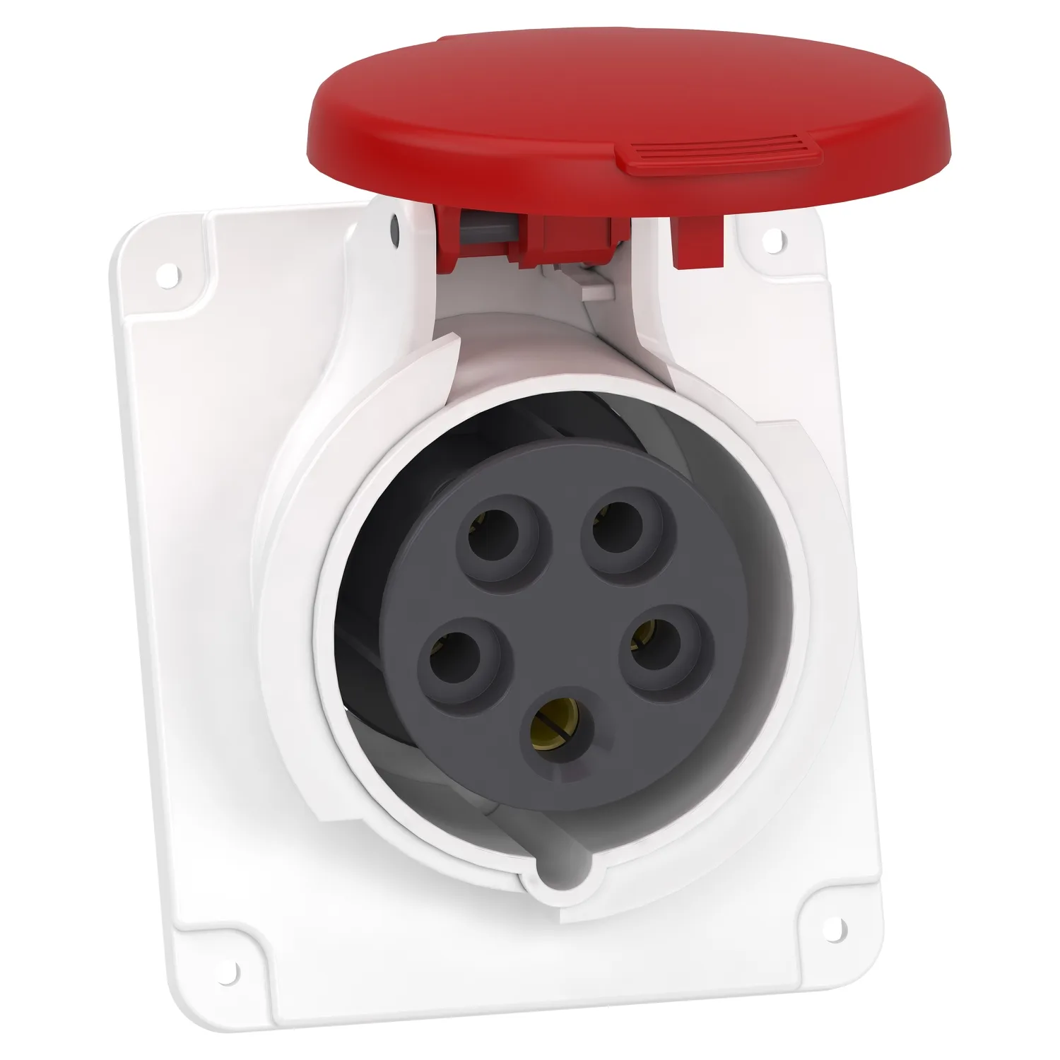 Schneider PKF16F435 - 5x16A, trifaze, 3P+N+T, IP44, VİDALI, Eğik Makine Prizi