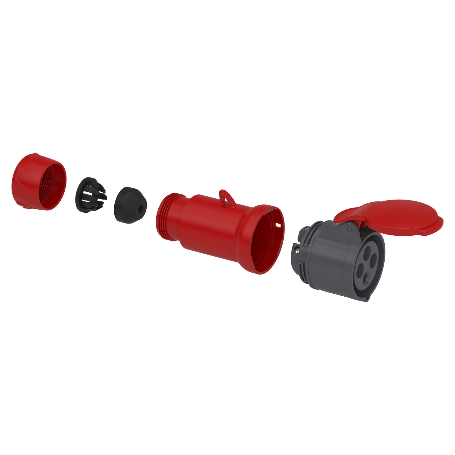 CEE Kupplung Schraubklemmen, 16A, 3p+E, 380-415 V AC, IP44 - 2