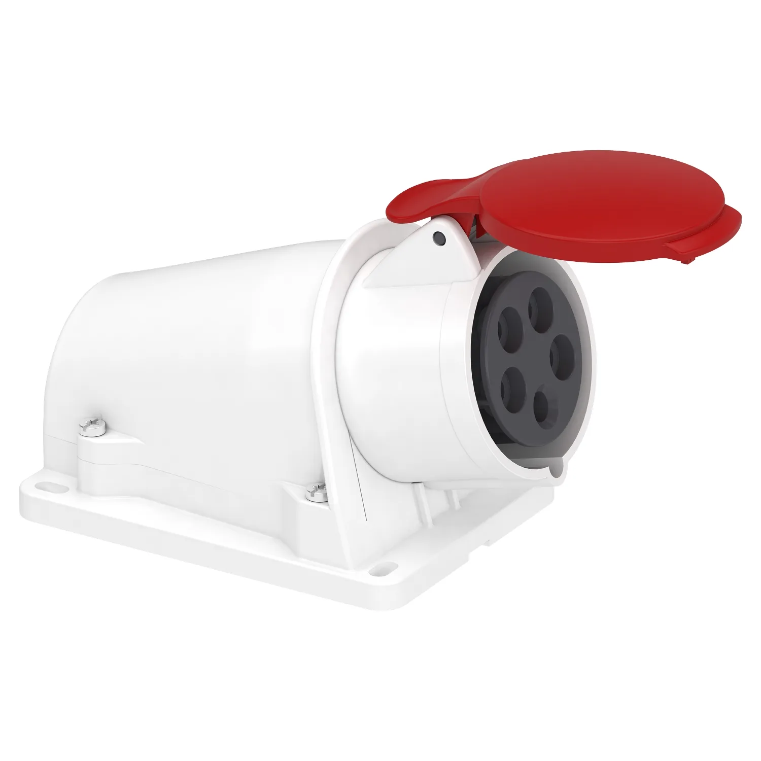 Schneider PKF16W435 - Socle prise BT saille inclinée, connexion vis, IP44, 16 A 3P+N+T 380-415 V