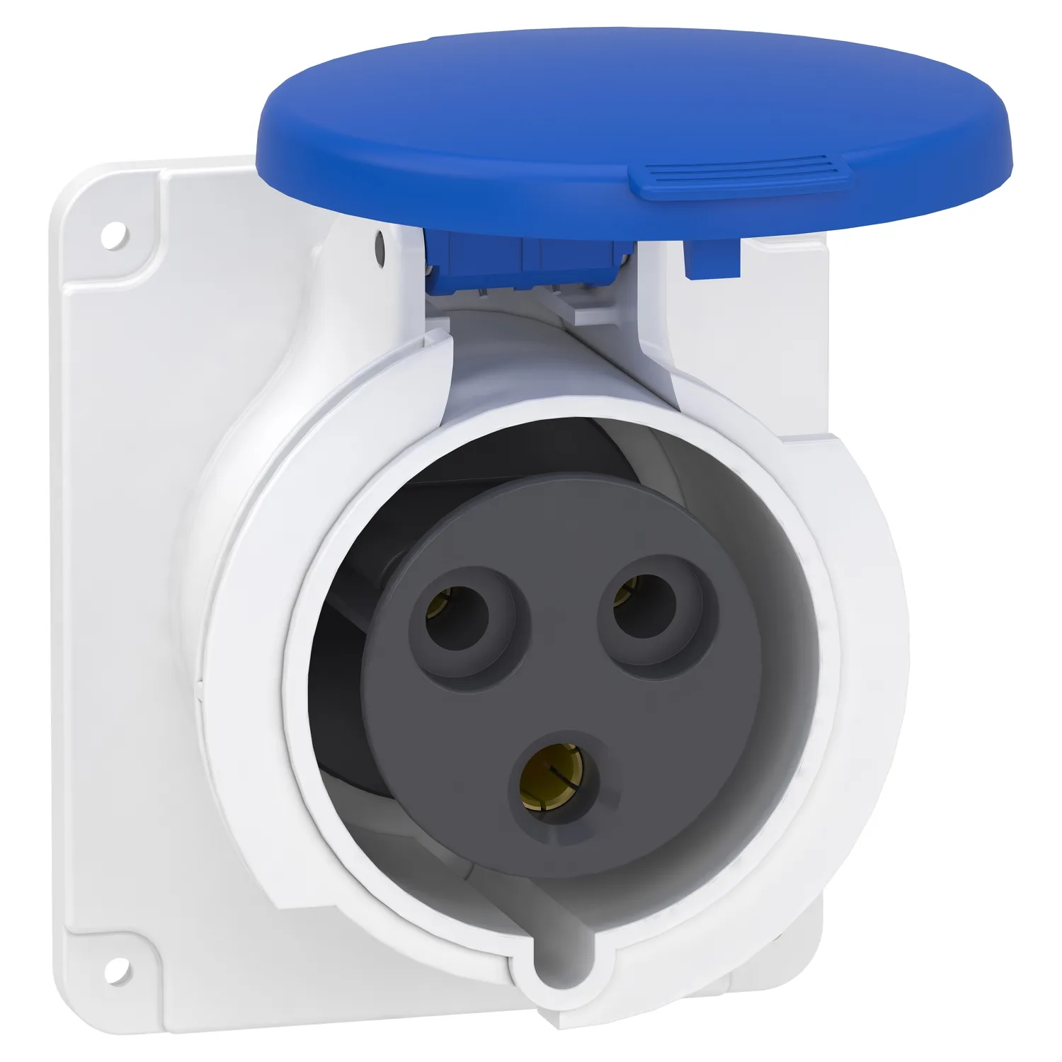 Schneider PKF32G423 - 3x32A, monofaze, 2P+T, IP44, VİDALI Düz Makine Prizi