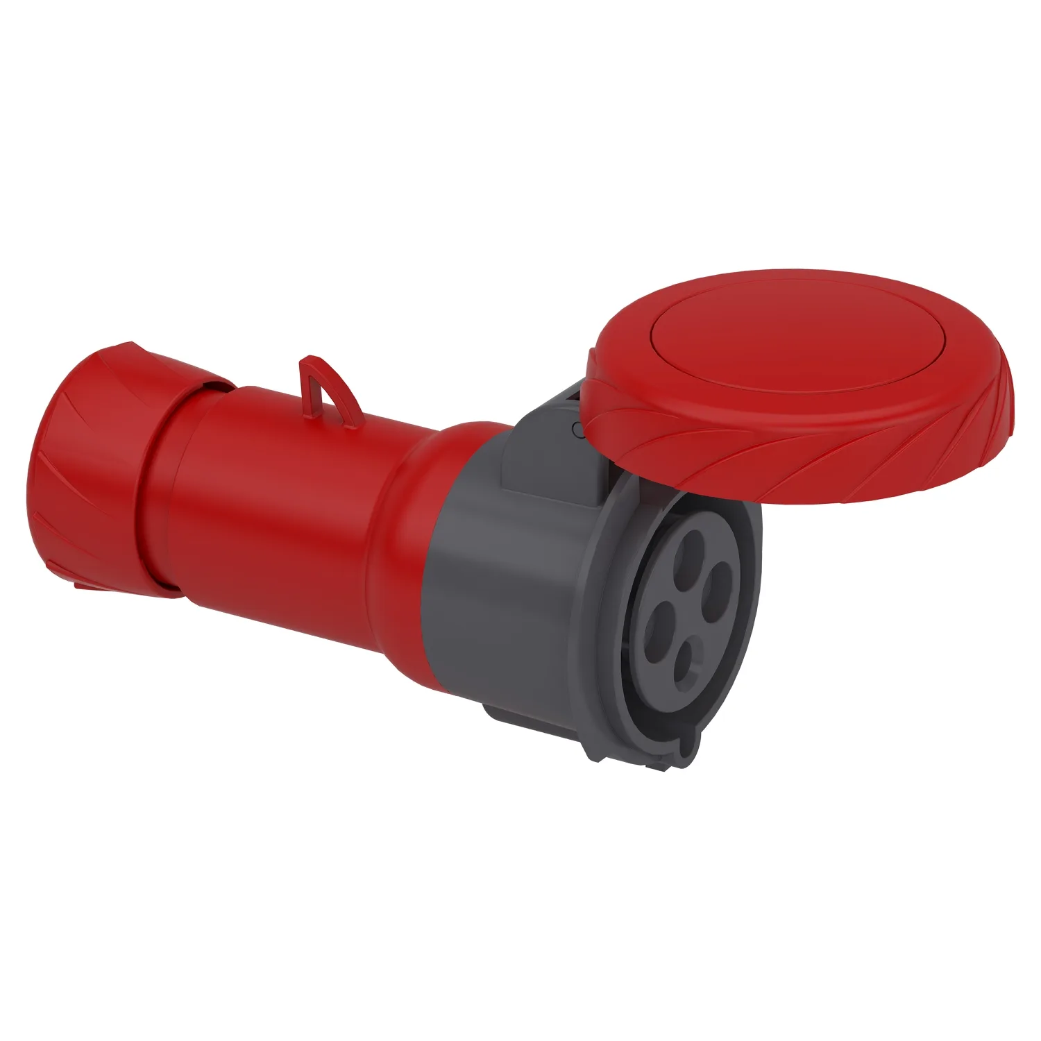 Schneider PKF32M734 - 4x32A, trifaze, 3P+T, IP67, VİDALI Uzatma Prizi