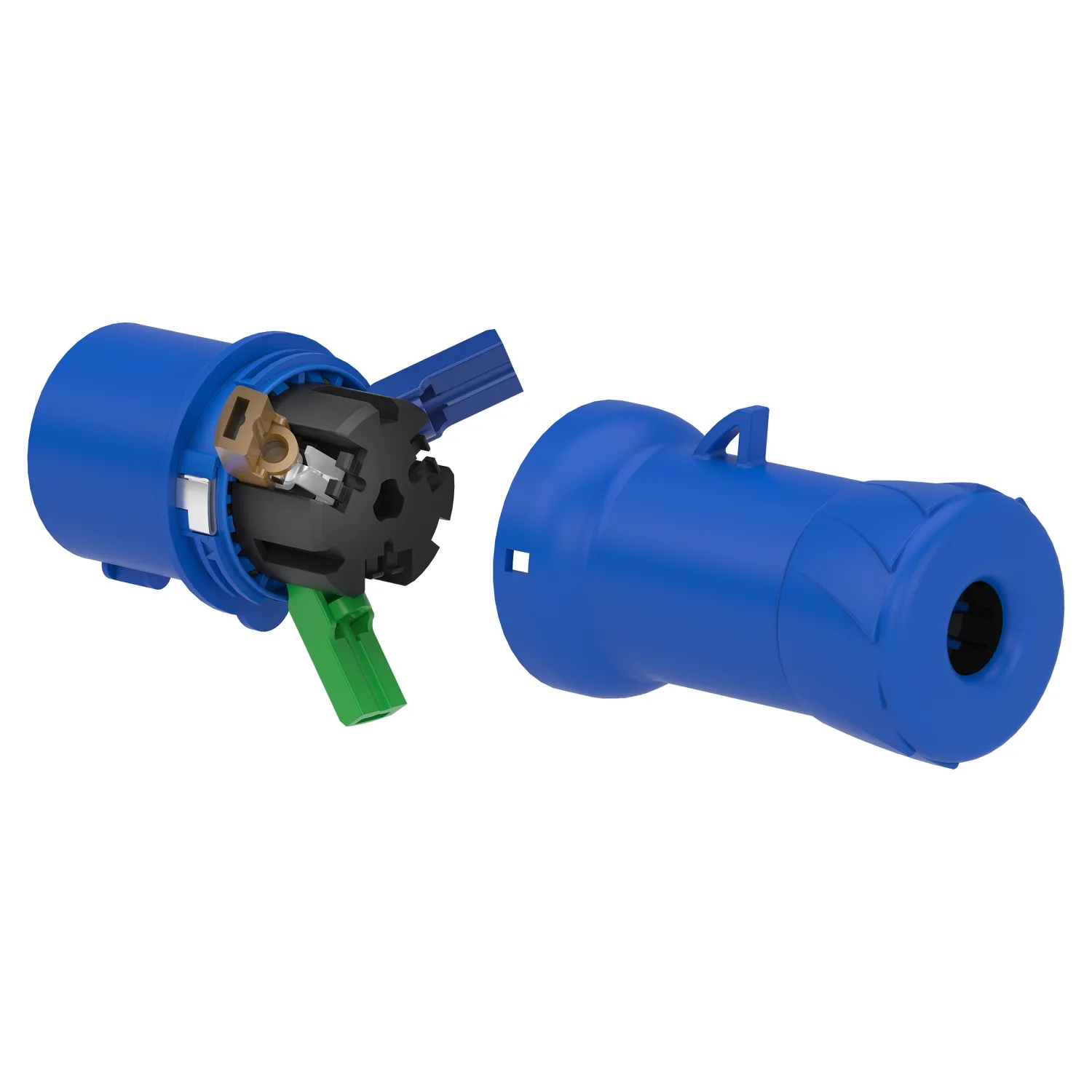 Mureva - fiche mobile industrielle droite - 16 A - 2P+T - 200-250 V CA - IP44 - 4