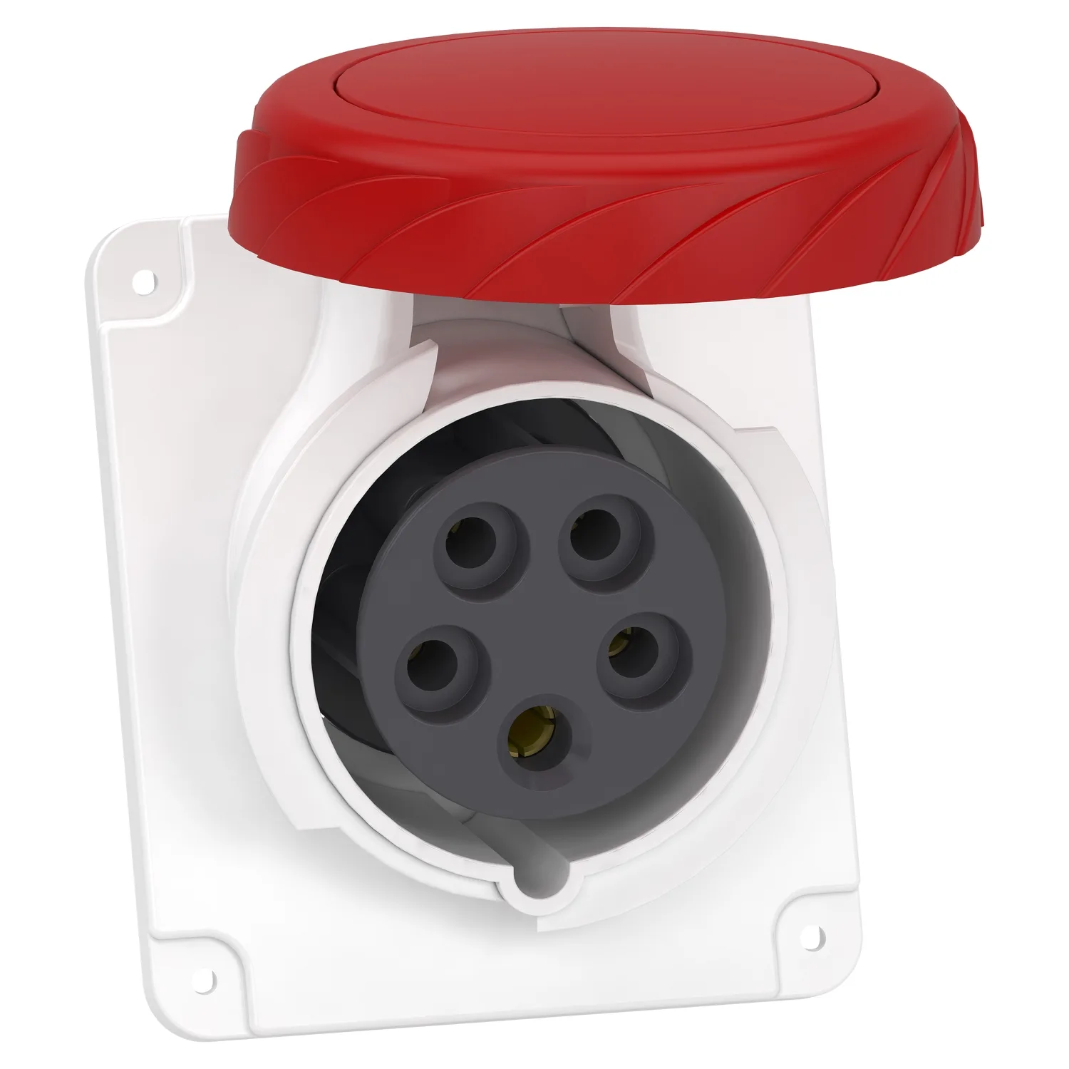 Schneider PKY16F735 - Mureva - socle de prise industrielle coudée 16 A - 3P+N+T - 380-415 V CA - IP67