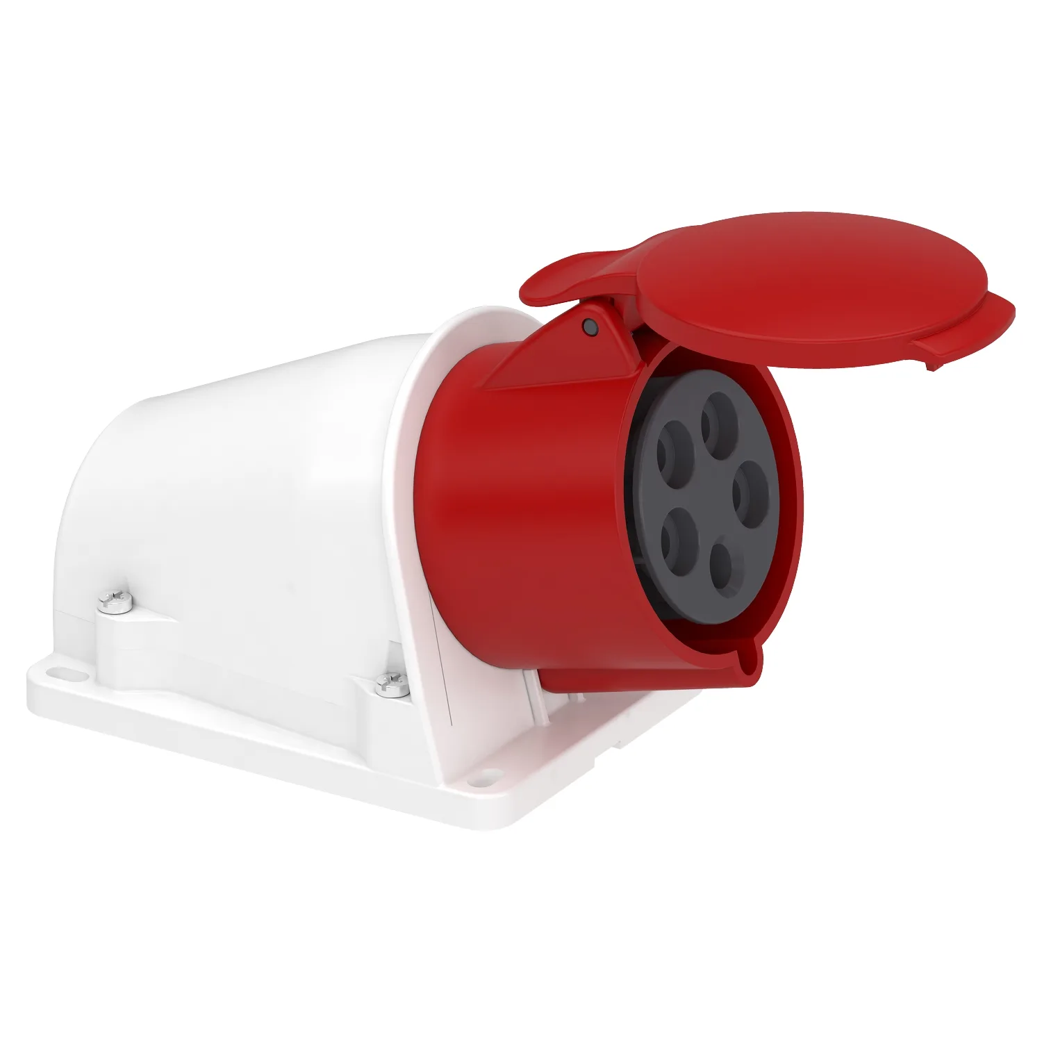Schneider PKY32W435 - Mureva - socle de prise incliné -32 A 3P+N+T - 380-415 V CA - en saillie- IP44