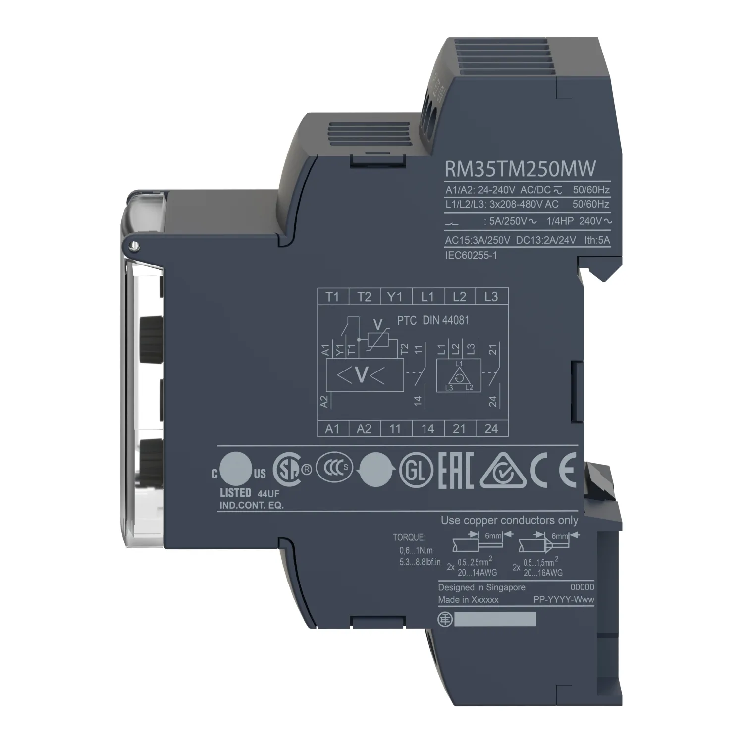 Überwachungsrelais; Geschwindigkeit; 24÷240VAC; 24÷240VDC; IP30 - 4