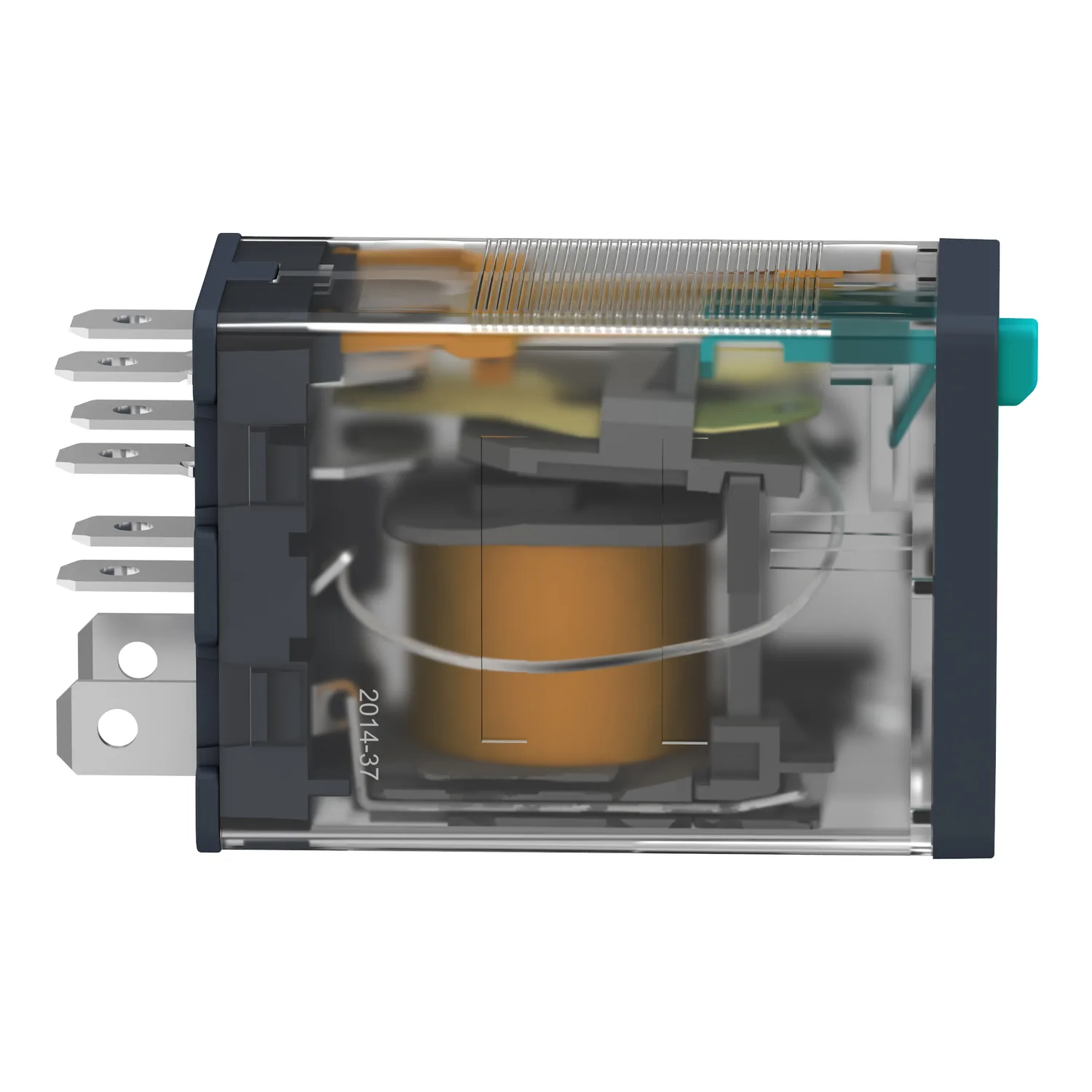 RPM21BD - Röle: elektromanyetik; 24VDC; DPDT; Kontak akımı maks: 15A; soketli - 6