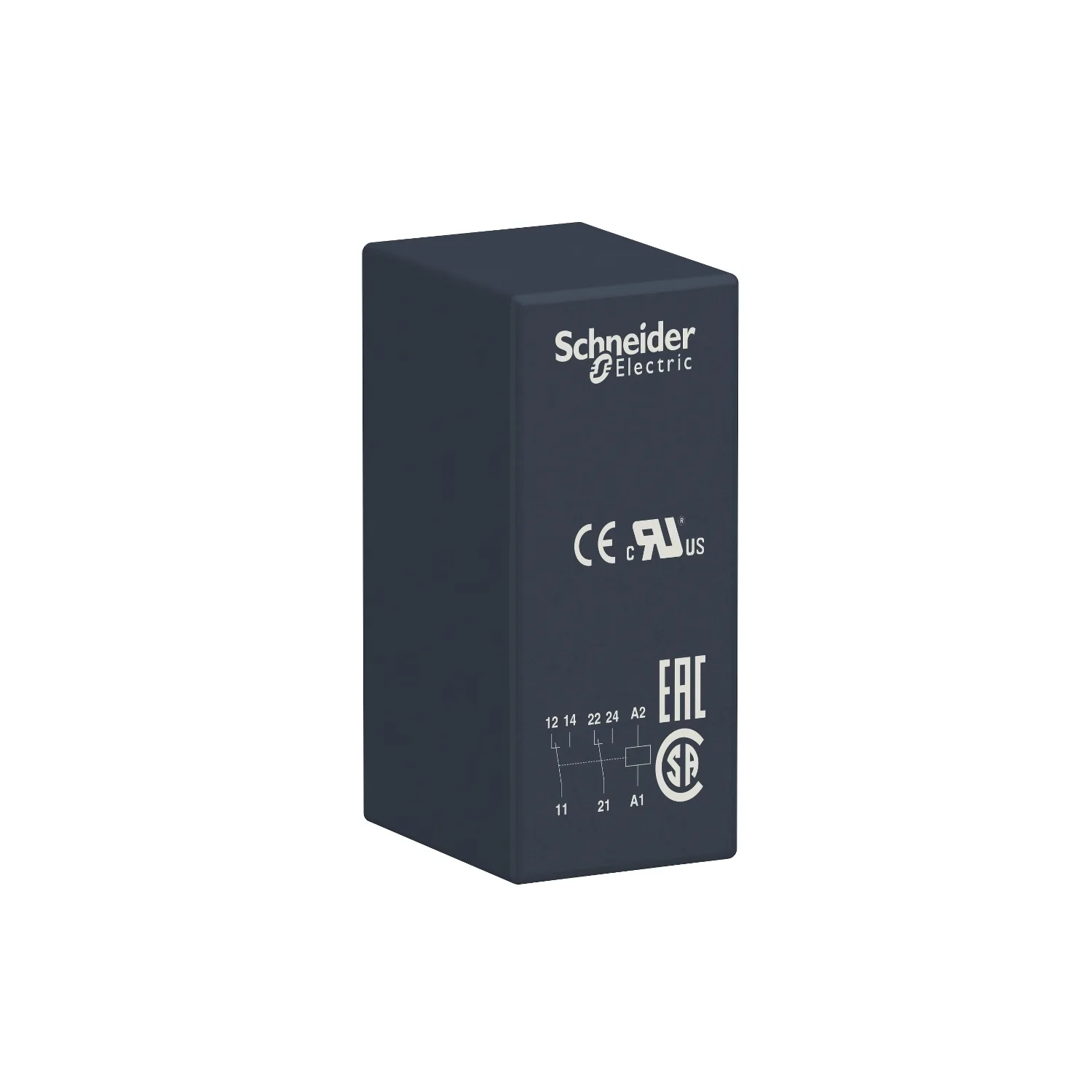 Schneider RSB2A080BD - RSB2A080BD - Röle: elektromanyetik; Ubobın: 24VDC; DPDT; 8A; 8A/250VAC; 8A/28VDC