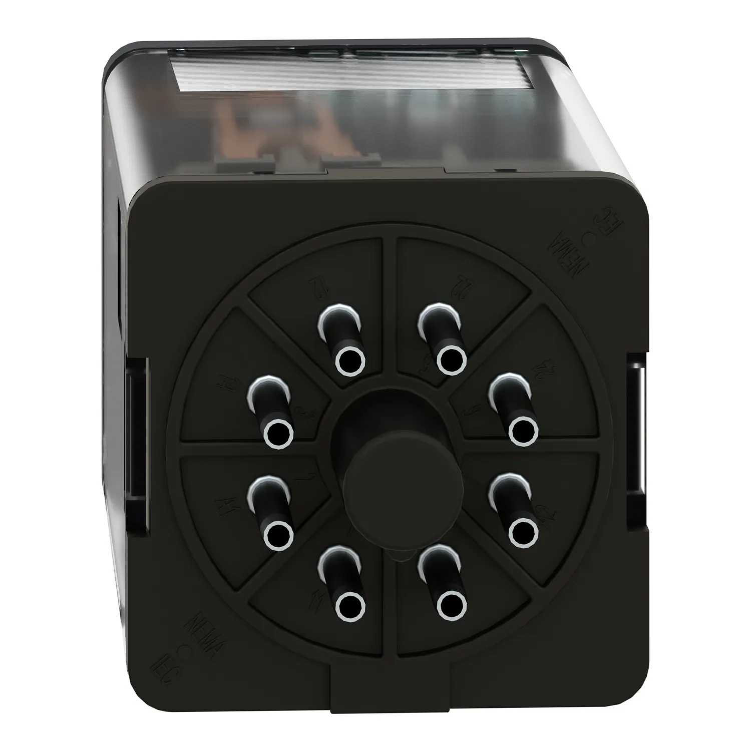 Steckbare Universalrelais RUM, 2 W, 10 A, 24 VDC, ohne LED, mit Prüftaste - 3