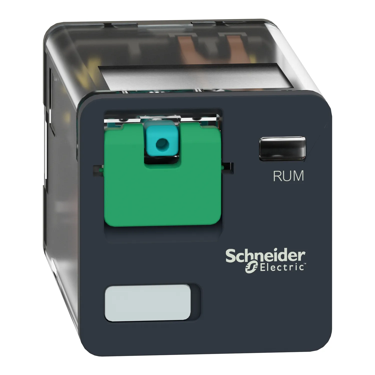 Steckbare Universalrelais RUM, 2 W, 10 A, 24 VDC, ohne LED, mit Prüftaste - 5