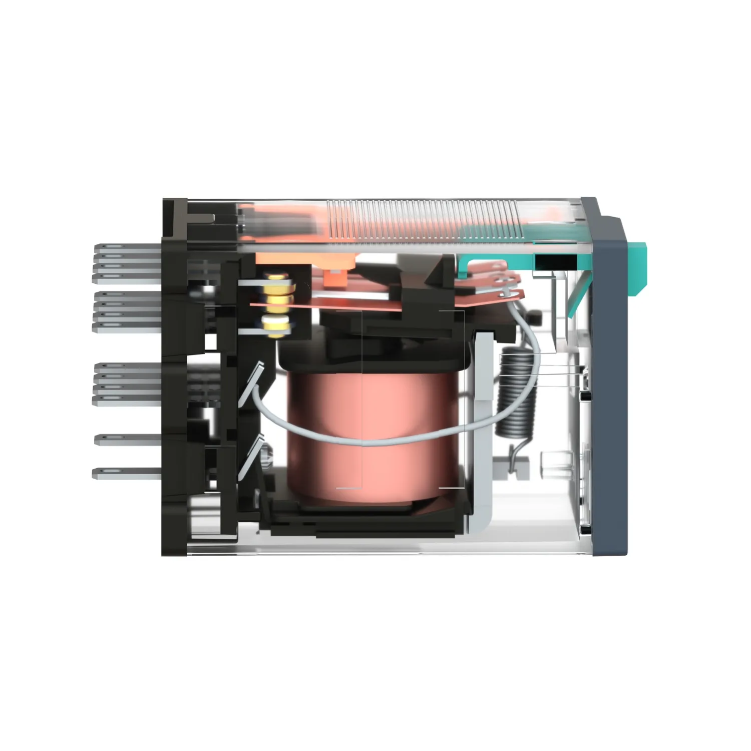 Relais: électromagnétique; Ude bobine: 24VDC; 4PDT; 6A/250VAC - 3