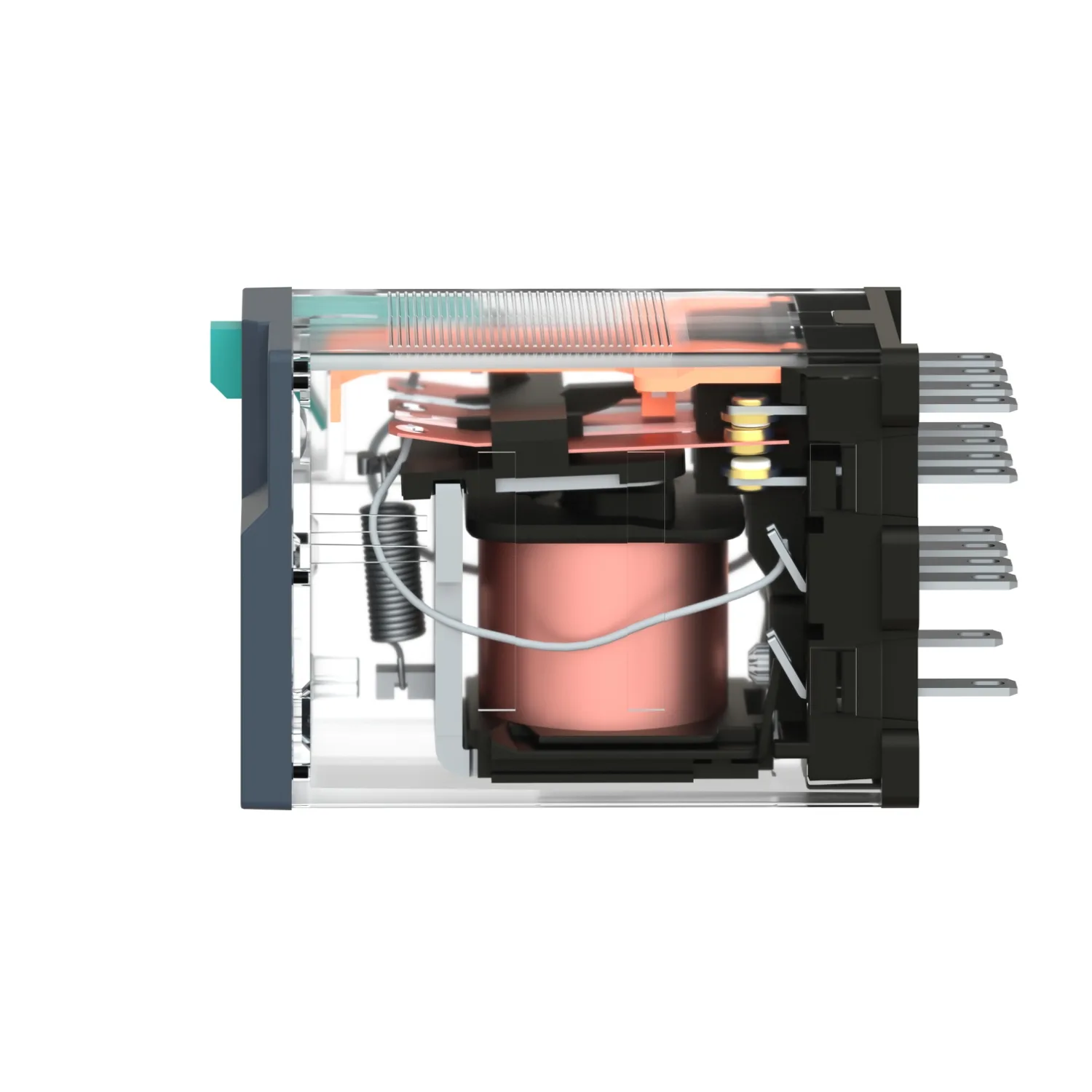 Relais: électromagnétique; Ude bobine: 24VDC; 4PDT; 6A/250VAC - 6