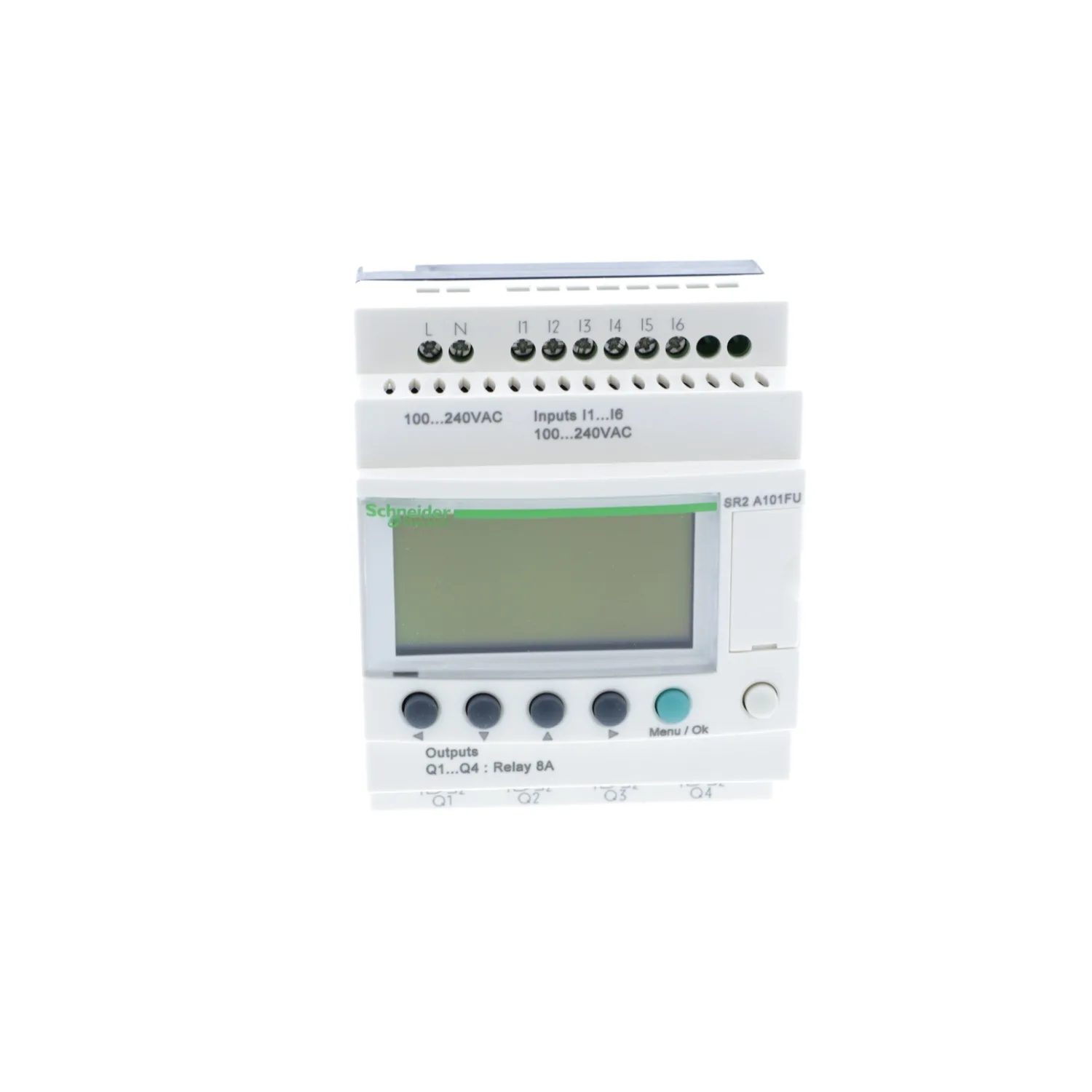 Schneider SR2A101FU - Programlanabilir röle; GİRİŞ: 6; Analog giriş: 0; ÇIKIŞ: 4; Zelio Logic; IP20