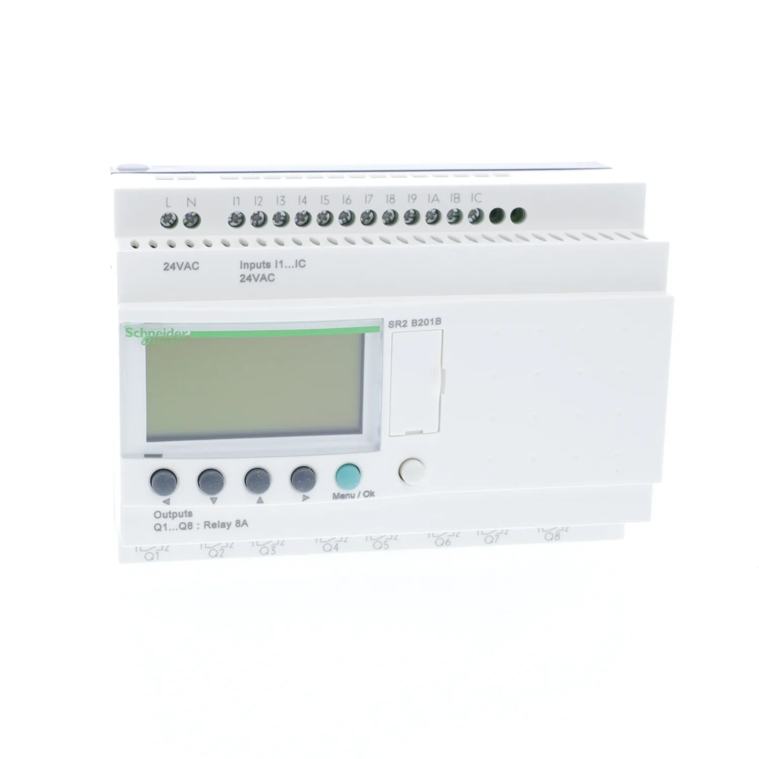 Schneider SR2B201B - Programmable relay; IN: 12; Analog in: 0; OUT: 8; Zelio Logic; IP20