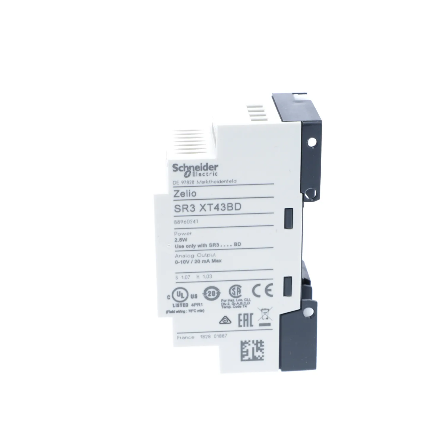 Schneider SR3XT43BD - Automatisierungsmodul: Erweiterung; IN: 2; OUT: 2; OUT 1: 0÷10V