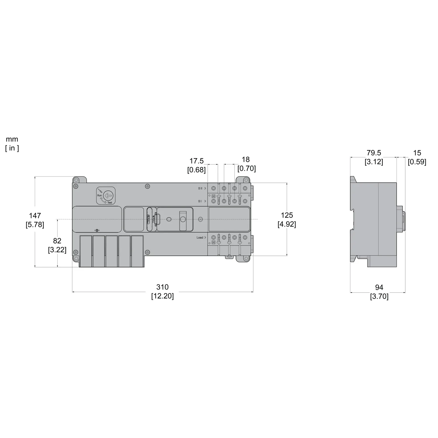 TA10D3S0324TPE - TA10,032A 3P Rotary - 2