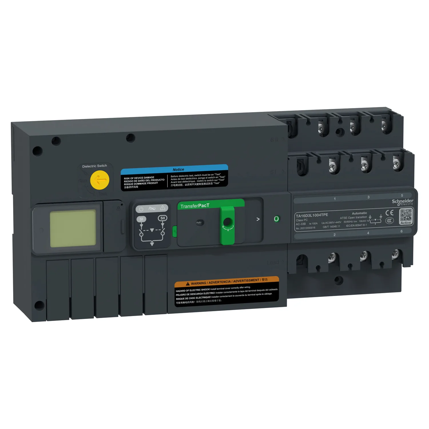 Schneider TA16D3L1004TPE - TA16,100A 3P LCD