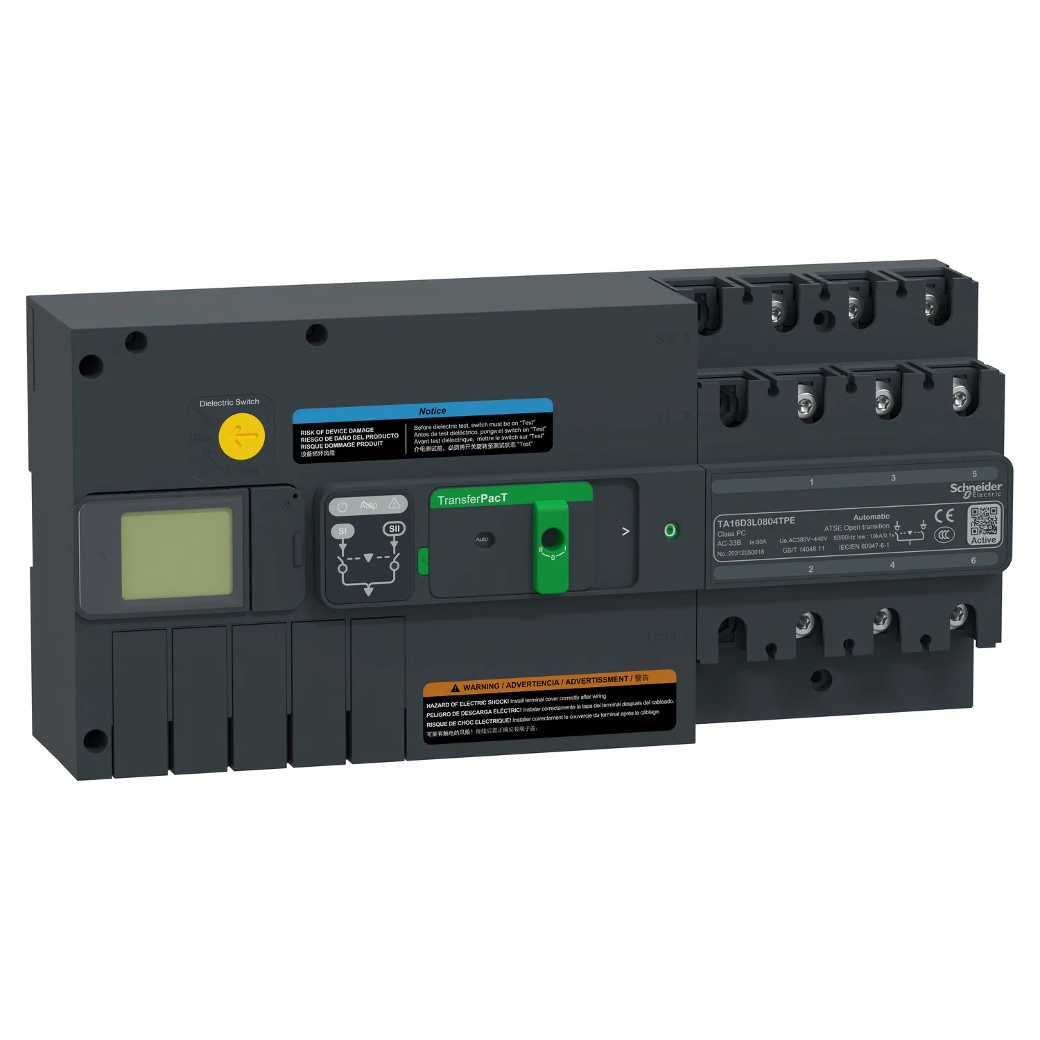 Schneider TA16D3L1254TPE - TA16,125A 3P LCD