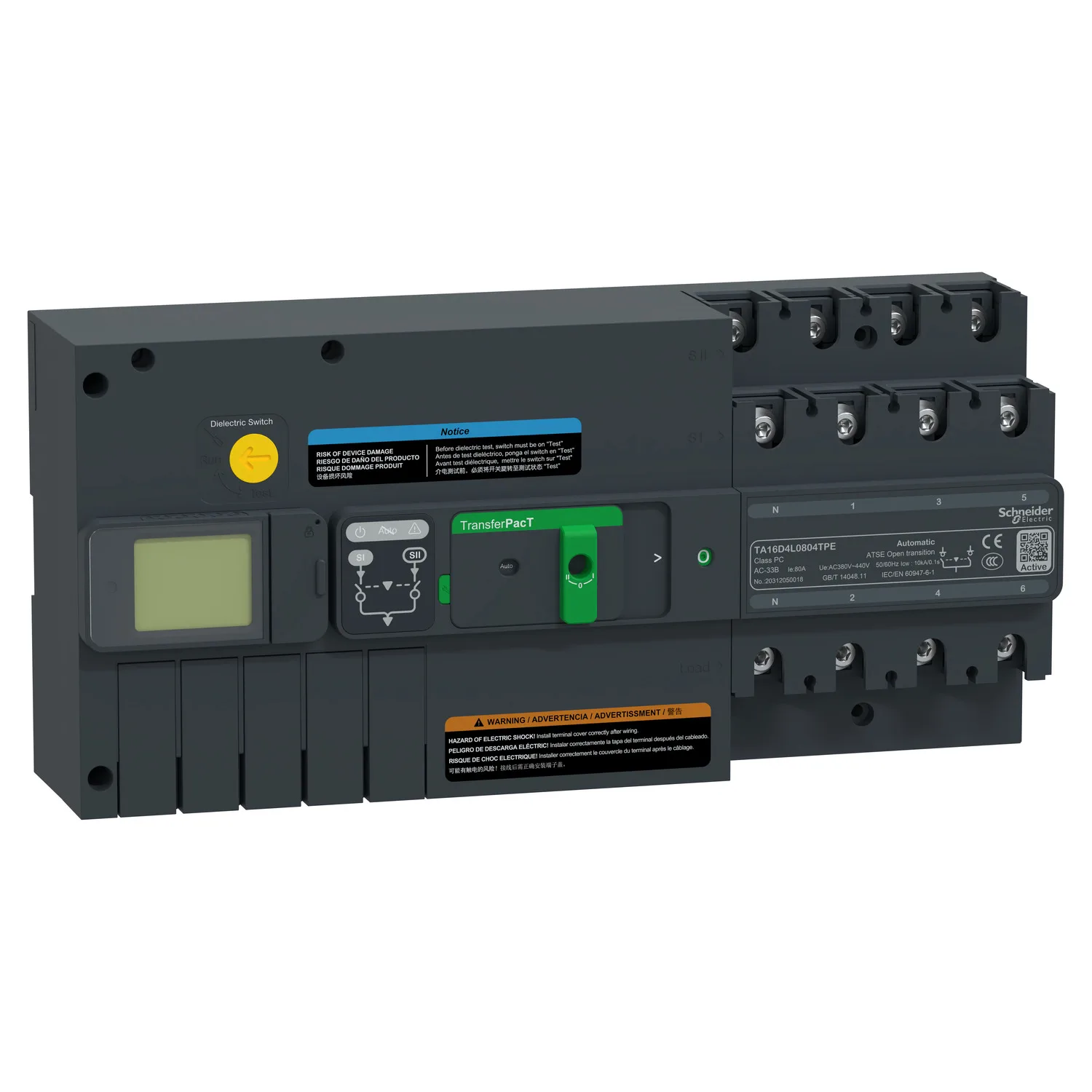 Schneider TA16D4L0804TPE - TA16D4L0804TPE - TA16,80A 4P LCD