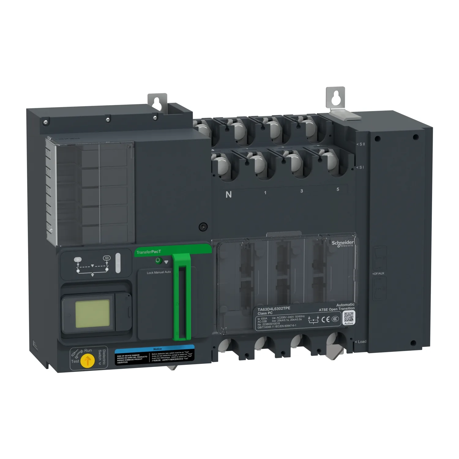 Schneider TA63D4L6302TPE - TA63,630A 4P LCD 230V