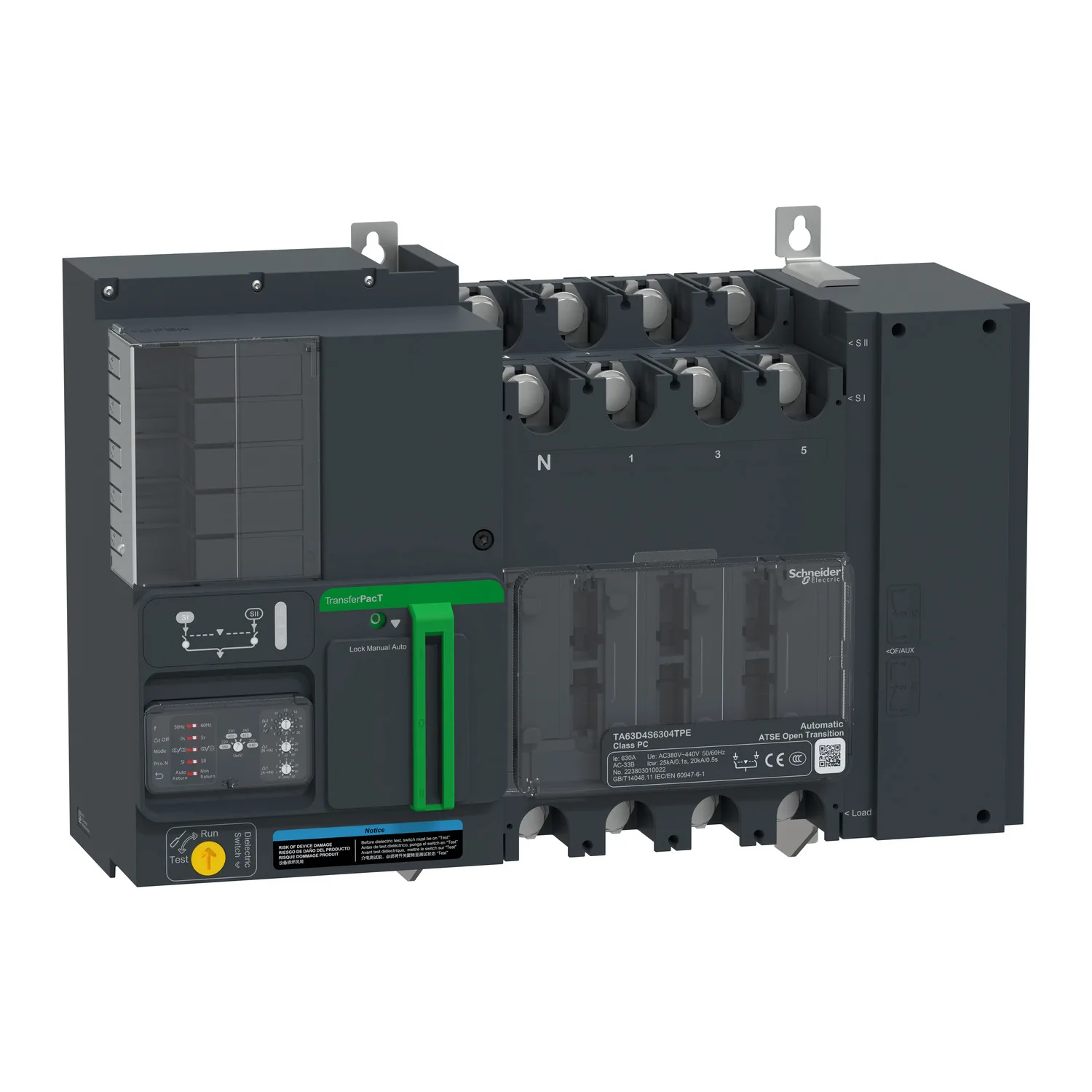 Schneider TA63D4S4004TPE - TA63,400A 4P Rotary 400V