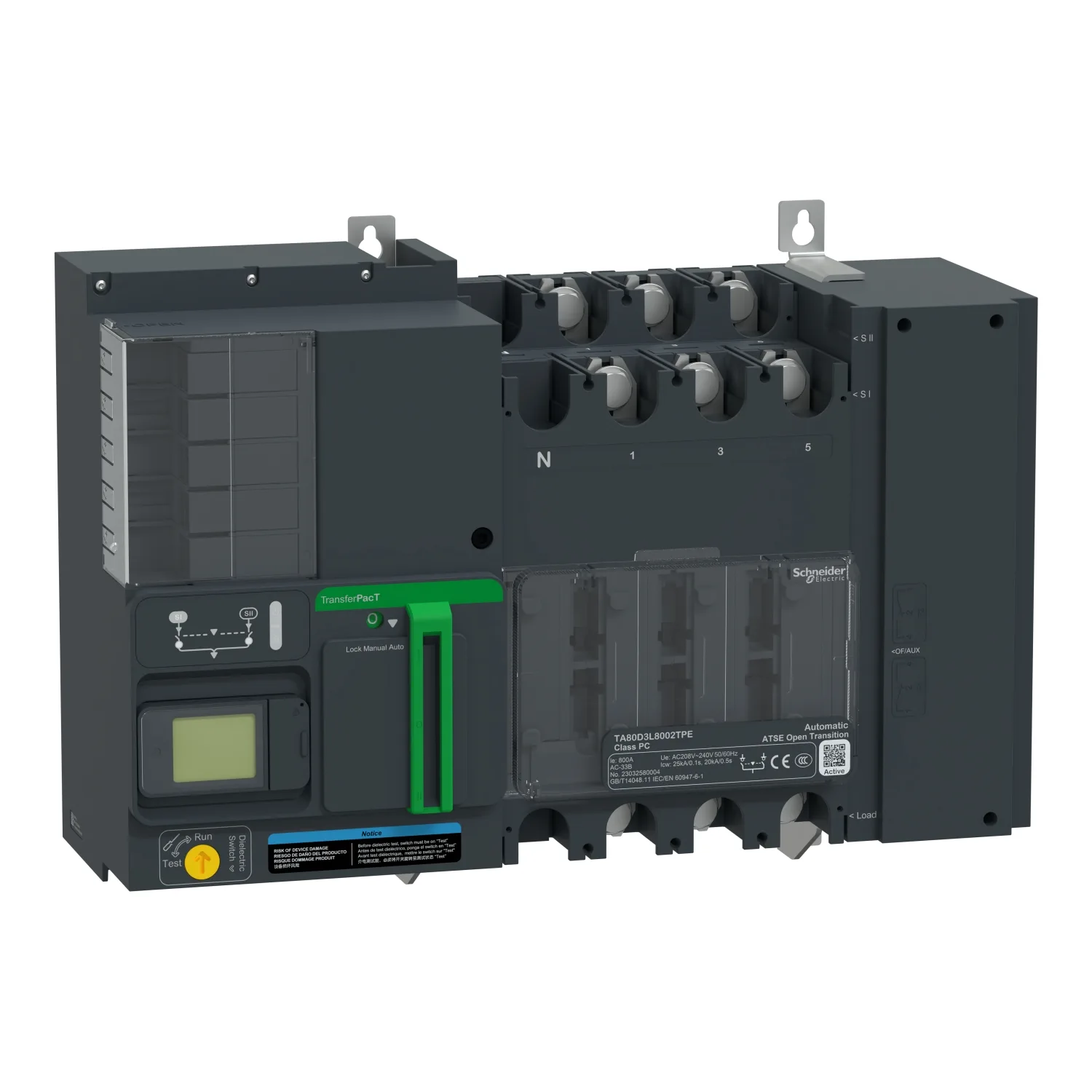 Schneider TA80D3L8002TPE - TA80 800A 3P LCD 230V