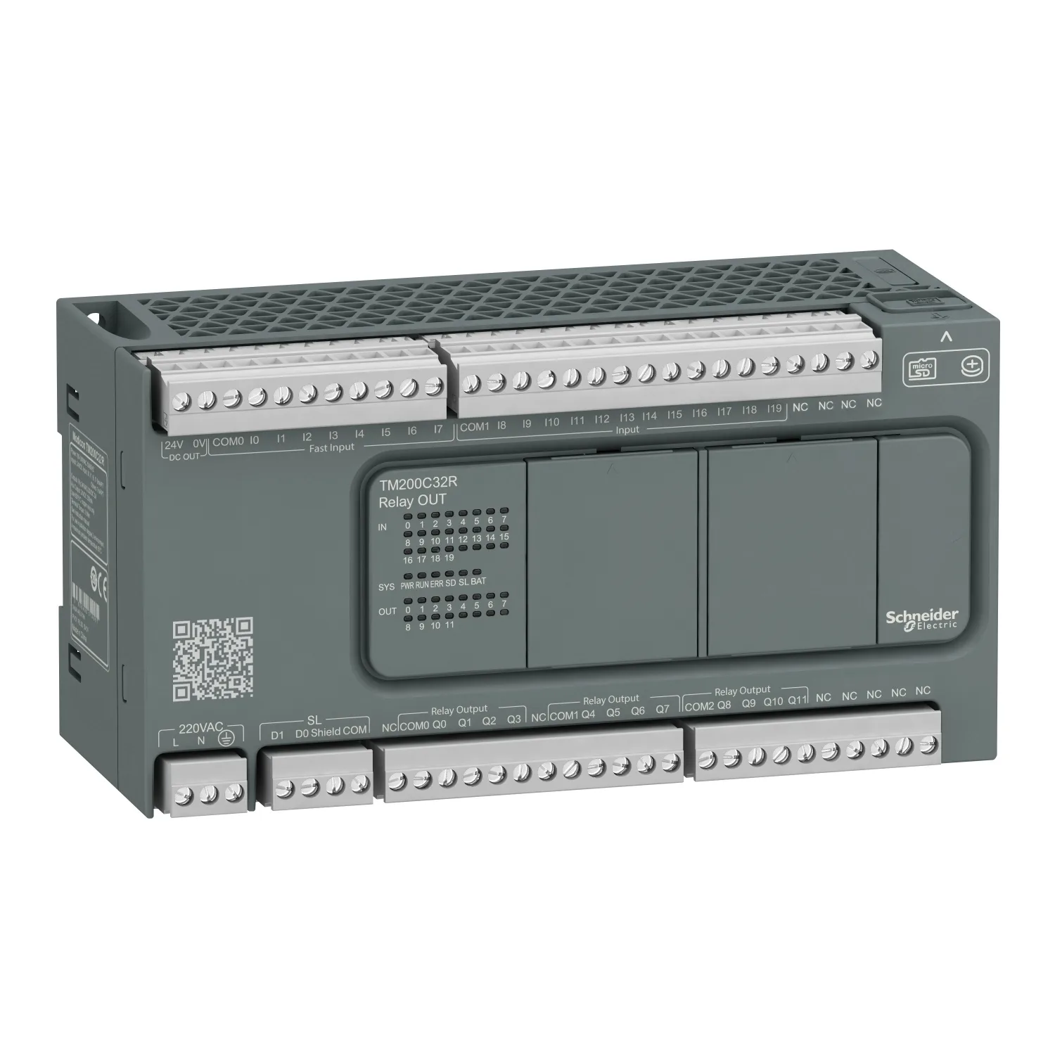 Schneider TM200C32R - Easy Modicon M200, SPS-Steuerung, 20E/12A, Relais, 220V AC
