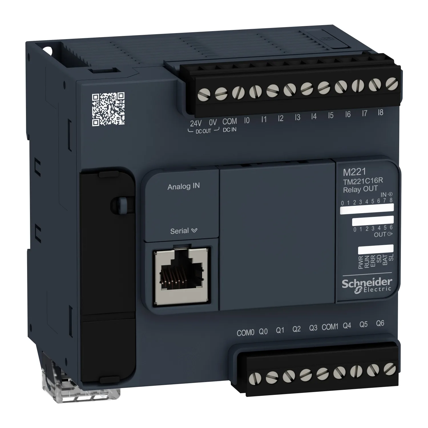 Schneider TM221C16R - Otomasyon modülü: PLC programlanabilir kontrolör; ÇIKIŞ: 7; GİRİŞ: 9