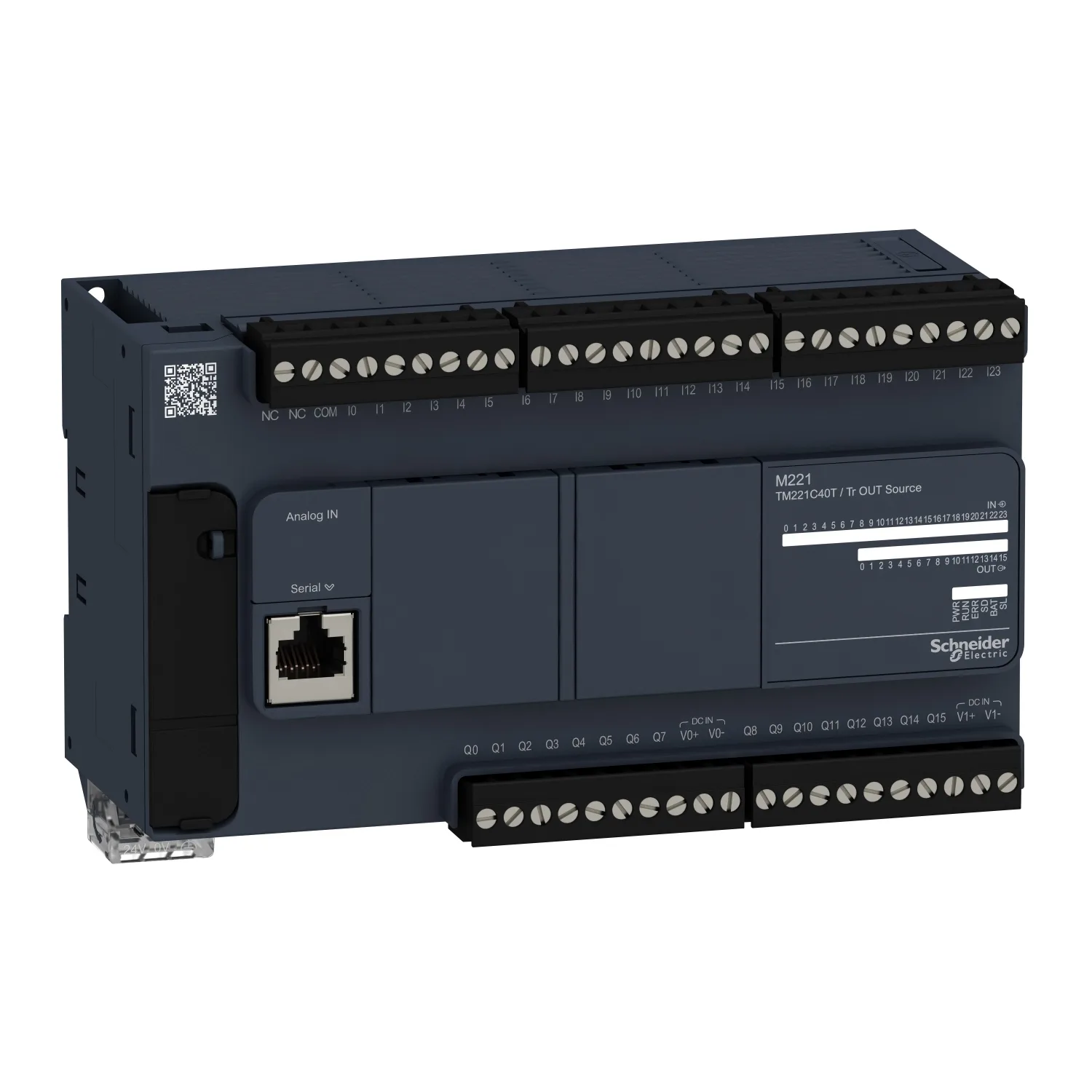 Schneider TM221C40T - Otomasyon modülü: PLC programlanabilir kontrolör; ÇIKIŞ: 16; GİRİŞ: 24